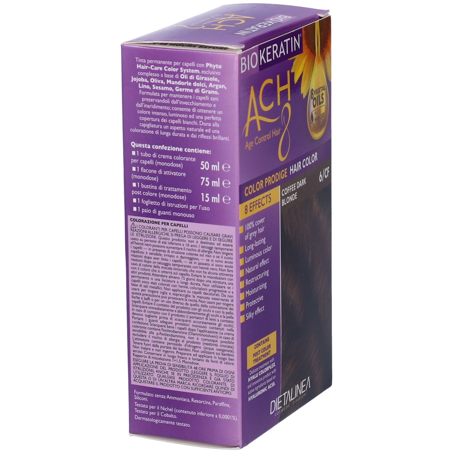 Biokeratin Ach8 Color Prodige 6/Cf Biondo Scuro Caffe'