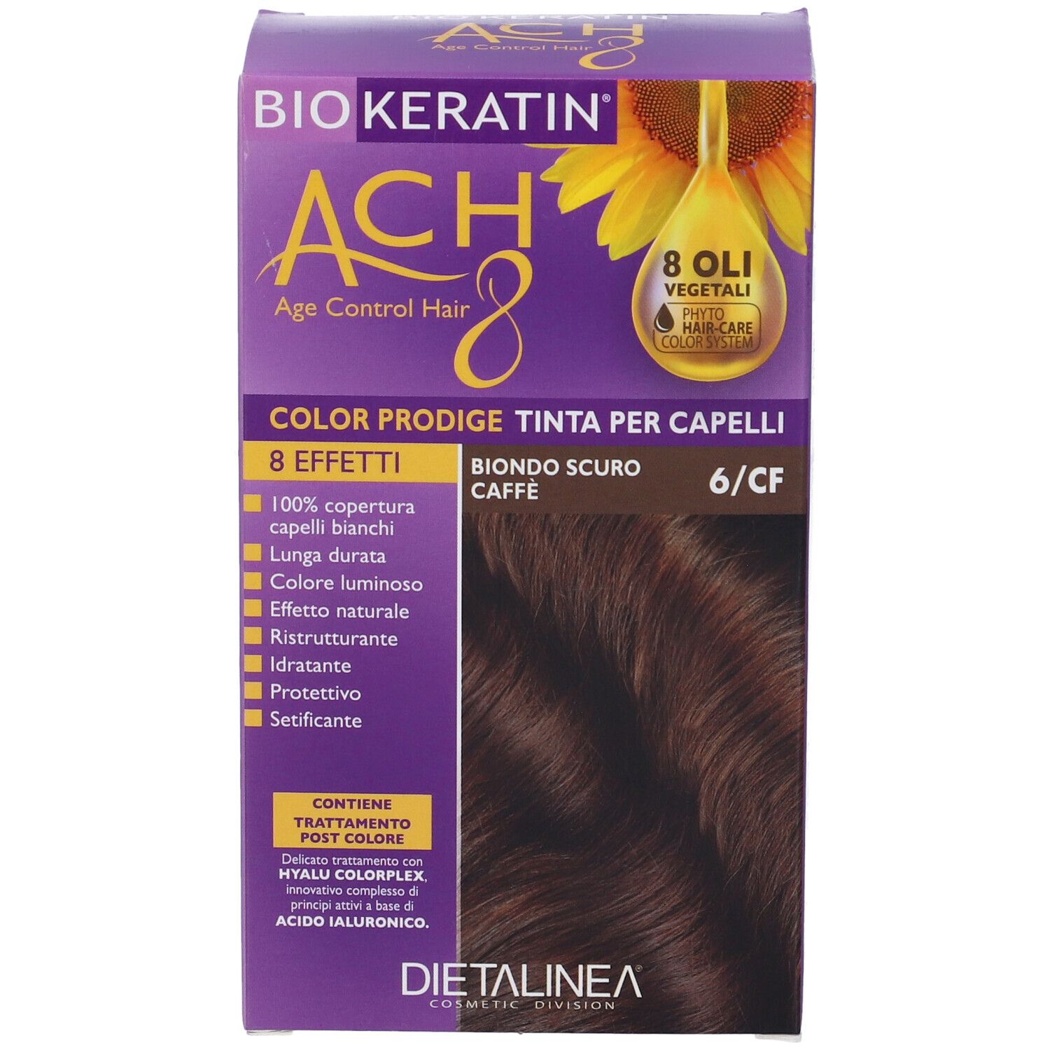 Biokeratin Ach8 Color Prodige 6/Cf Biondo Scuro Caffe'