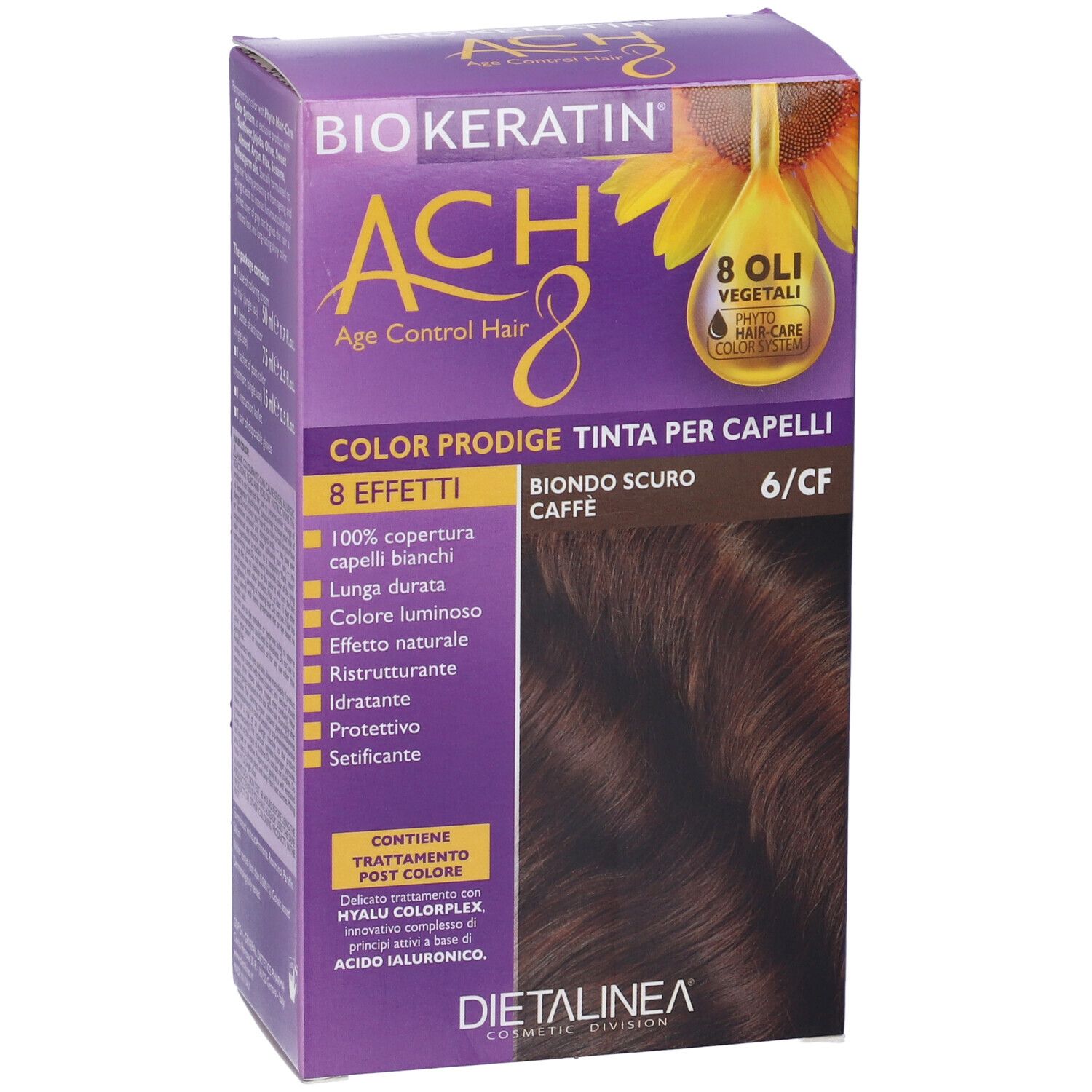 Biokeratin Ach8 Color Prodige 6/Cf Biondo Scuro Caffe'