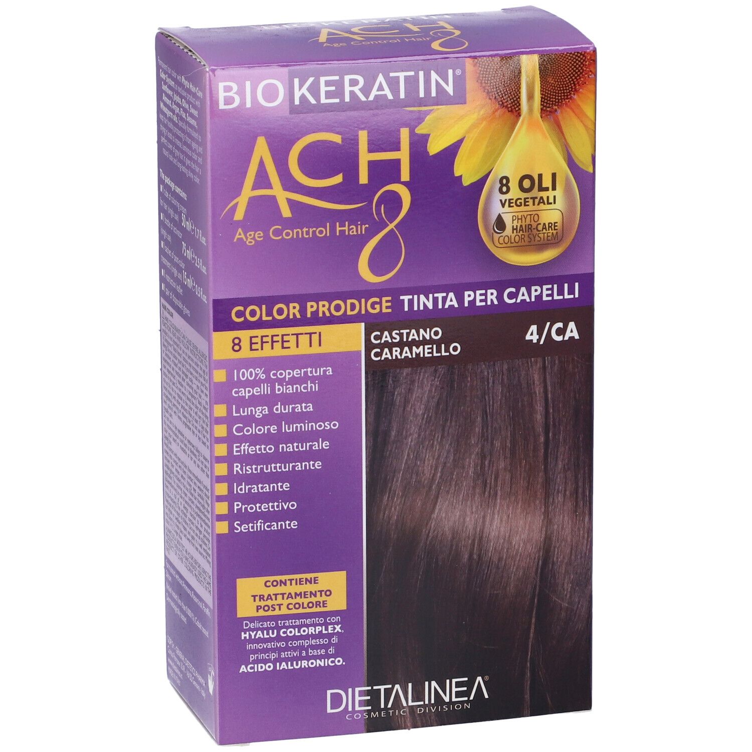 Biokeratin Ach8 Color Prodige 4/Ca Castano Caramello