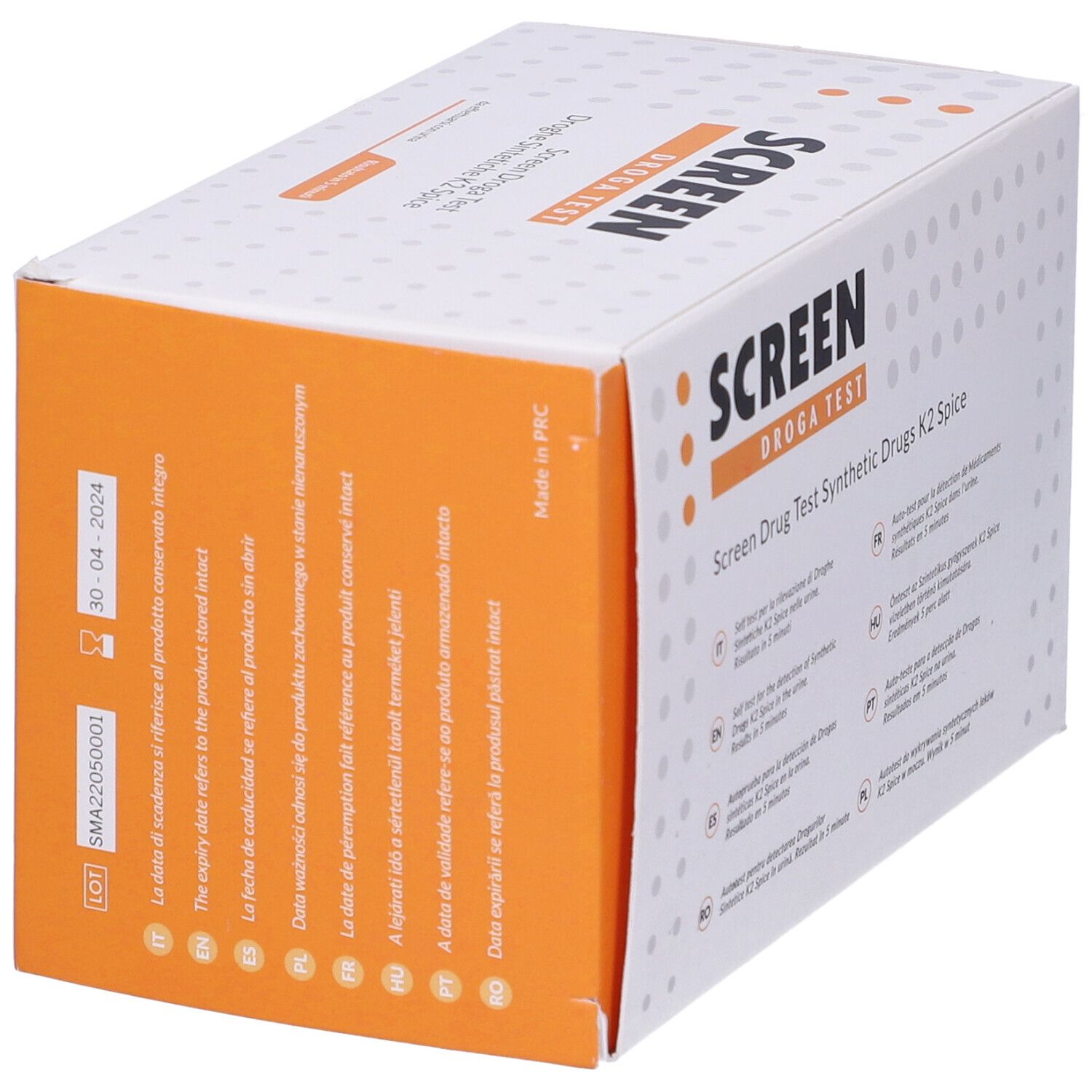 Screen Droga Test K2 Spice/Urina Test Antidroga Con Contenitore Urina