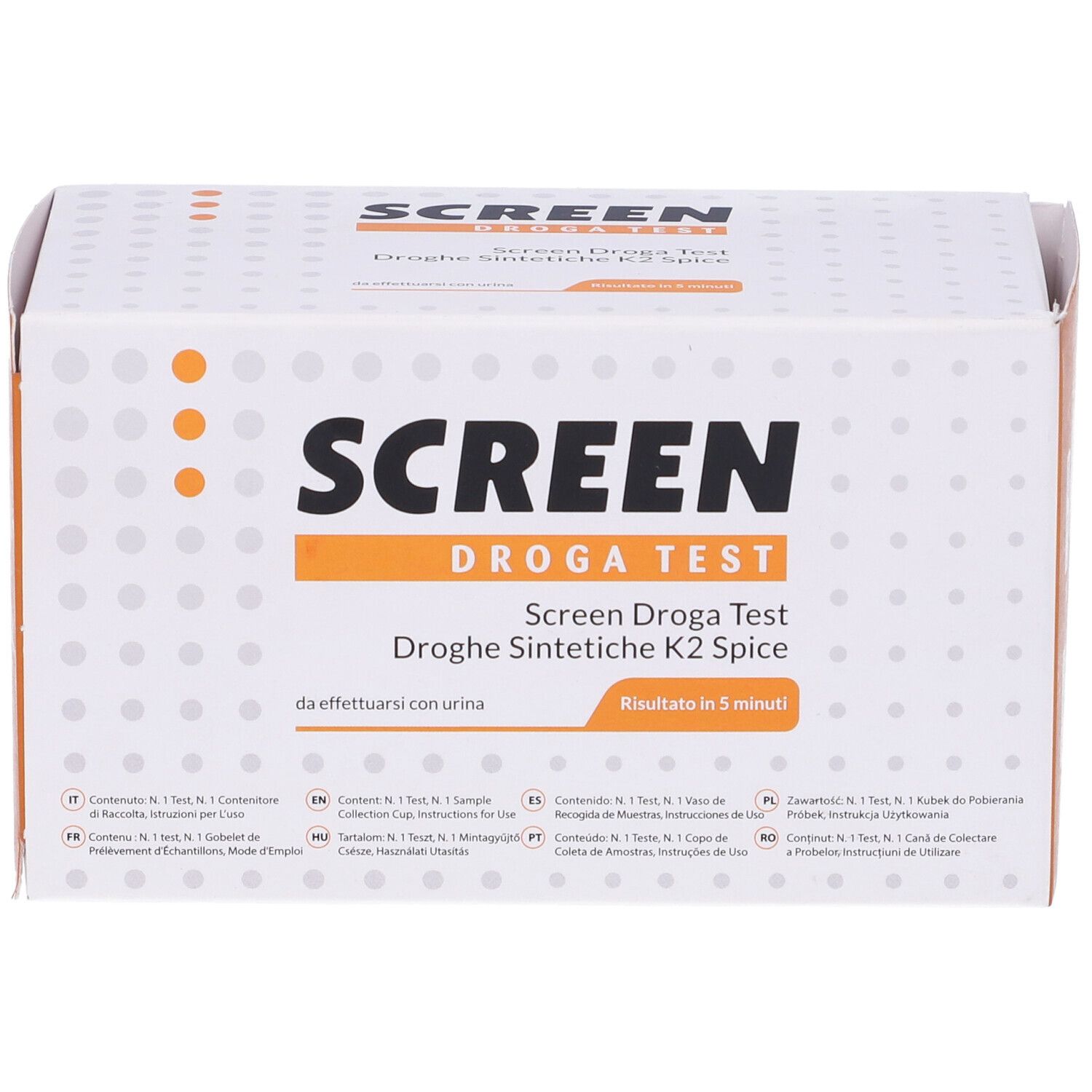 Screen Droga Test K2 Spice/Urina Test Antidroga Con Contenitore Urina