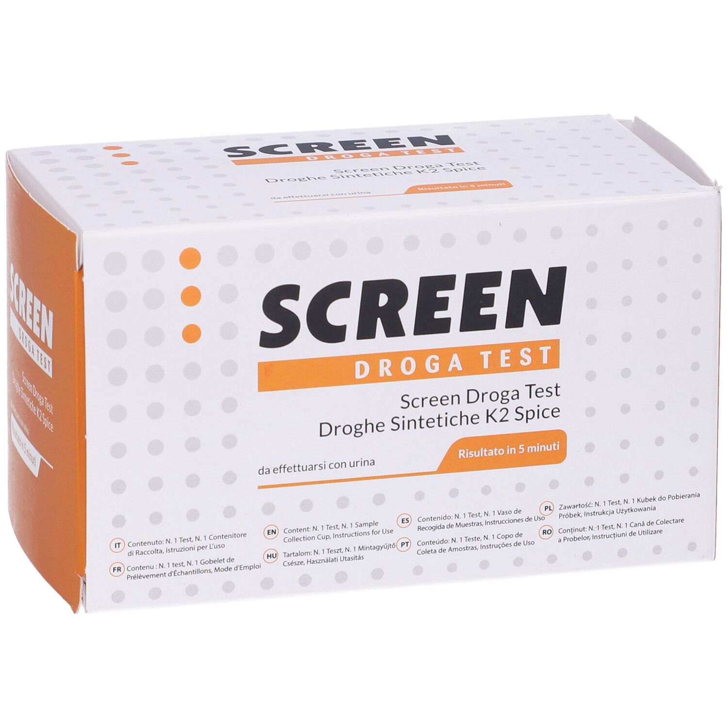 Screen Droga Test K2 Spice/Urina Test Antidroga Con Contenitore Urina