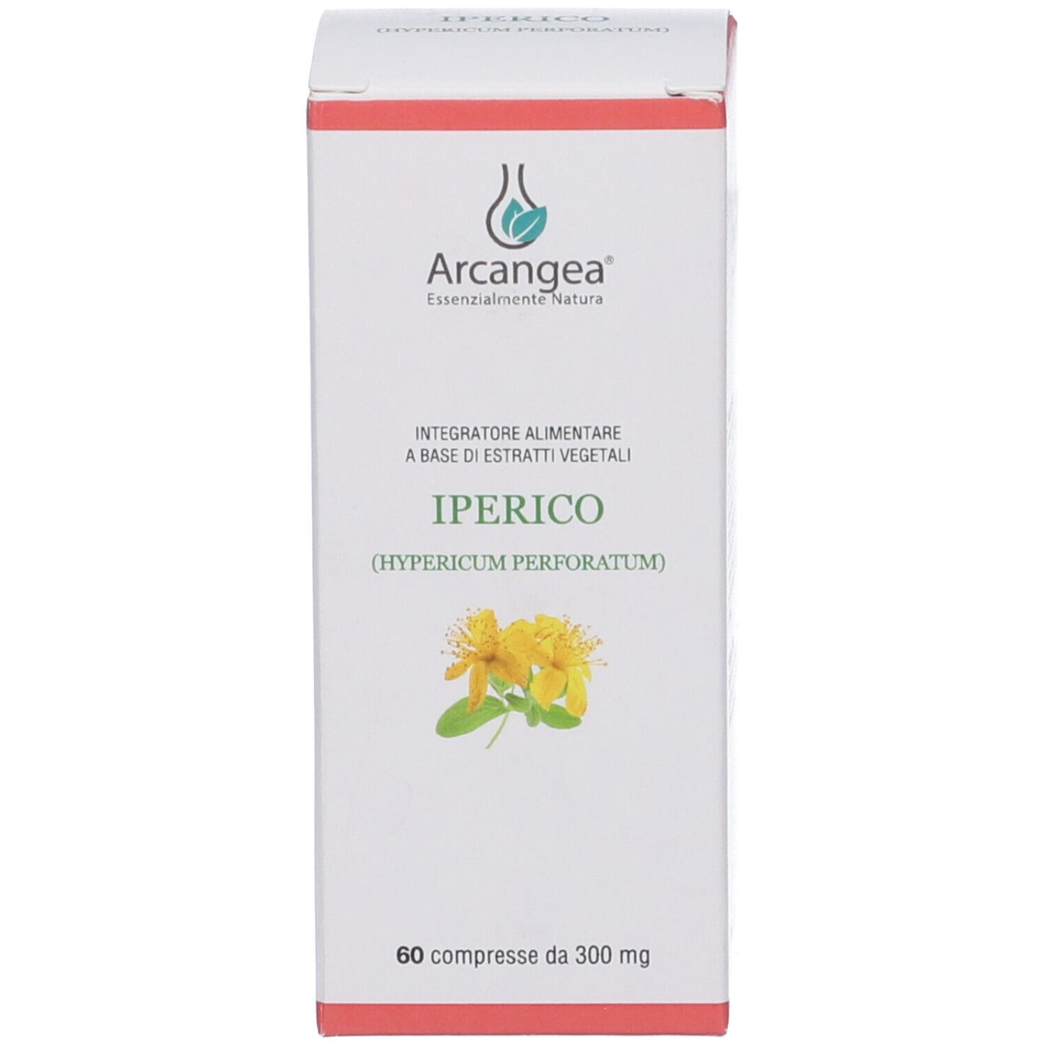 Scatola con nome del prodotto, logo e testo. 60 compresse.