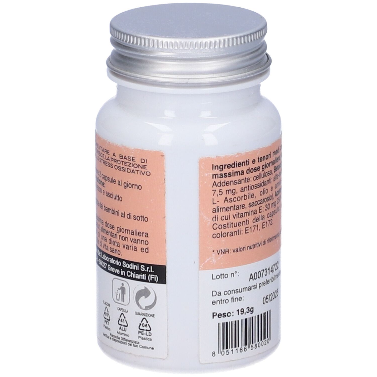 Betacarotene Sodini 70 Capsule 0,276 Grammi