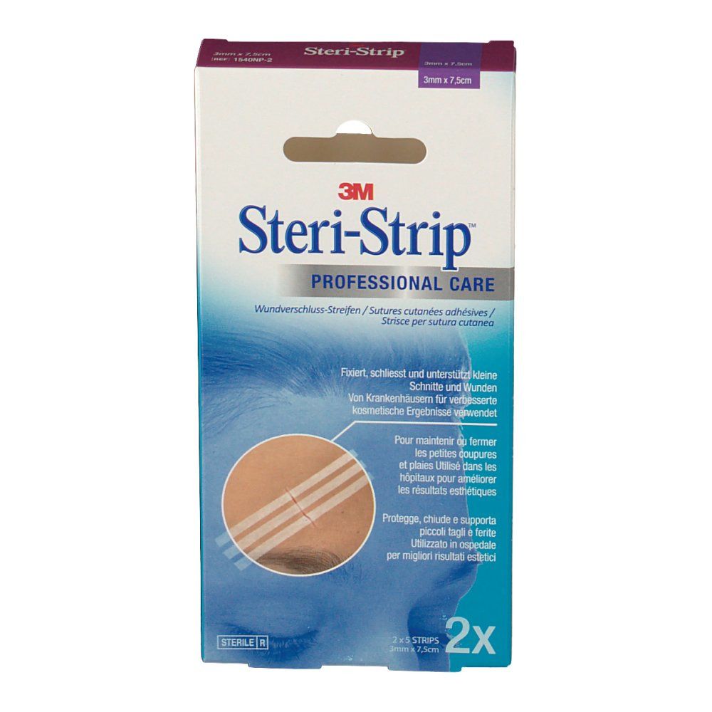 3M Steri-Strip Suture Cutanee Adesive 3x75 mm