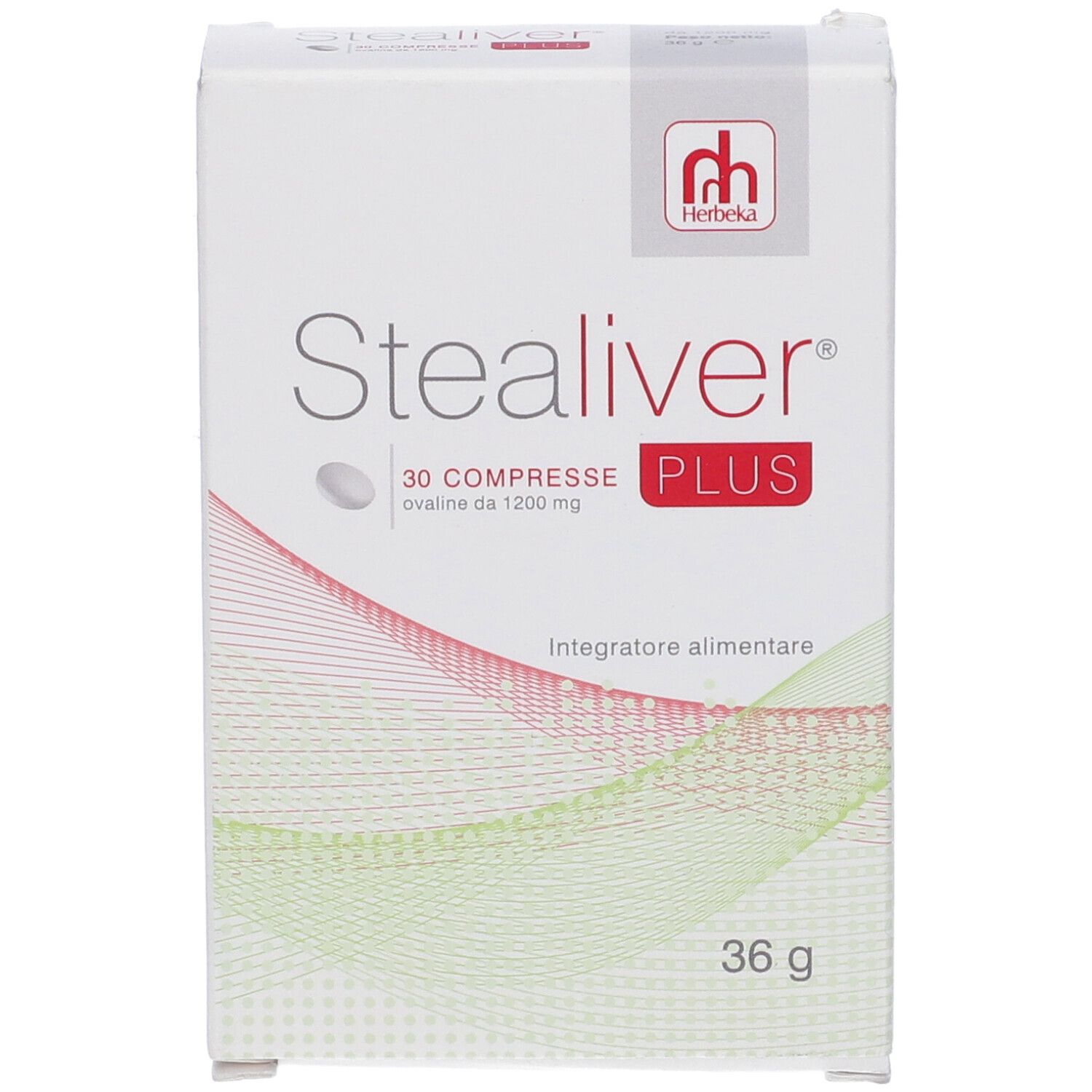 Scatola Stealiver Plus, 30 compresse. Marchio Herbeka. 36g.