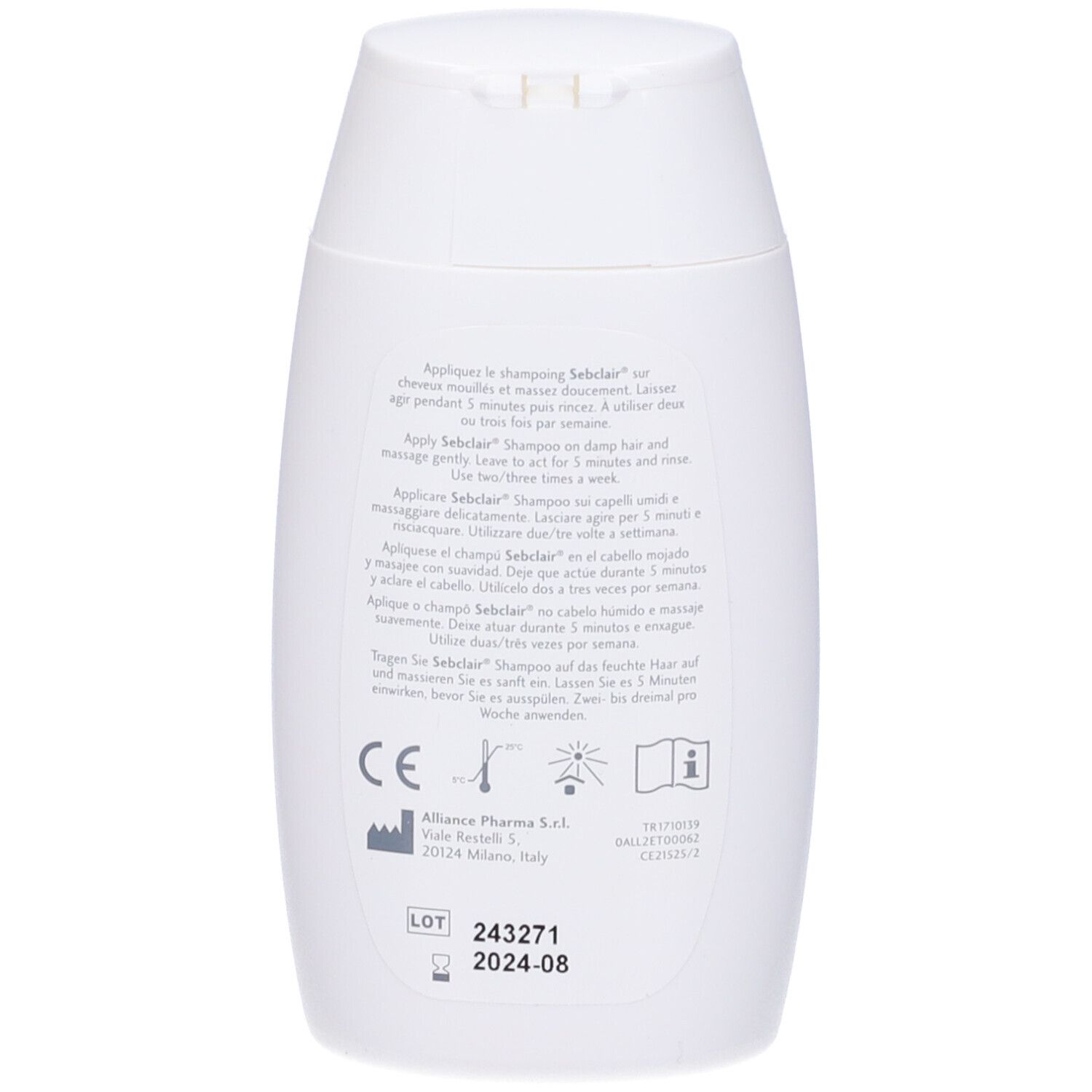 Trattamento Degli Stati Seborroici Del Cuoio Capelluto Sebclair 100Ml