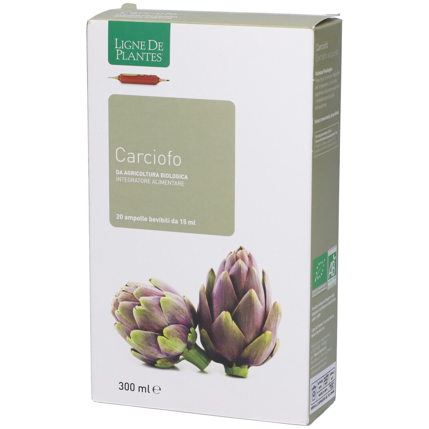 Carciofo Biologico 20 Ampolle Bevibili Da 15 Ml