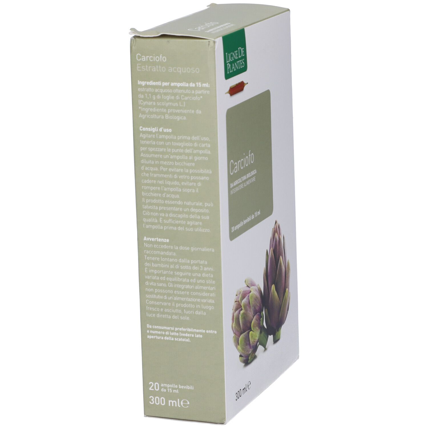 Carciofo Biologico 20 Ampolle Bevibili Da 15 Ml