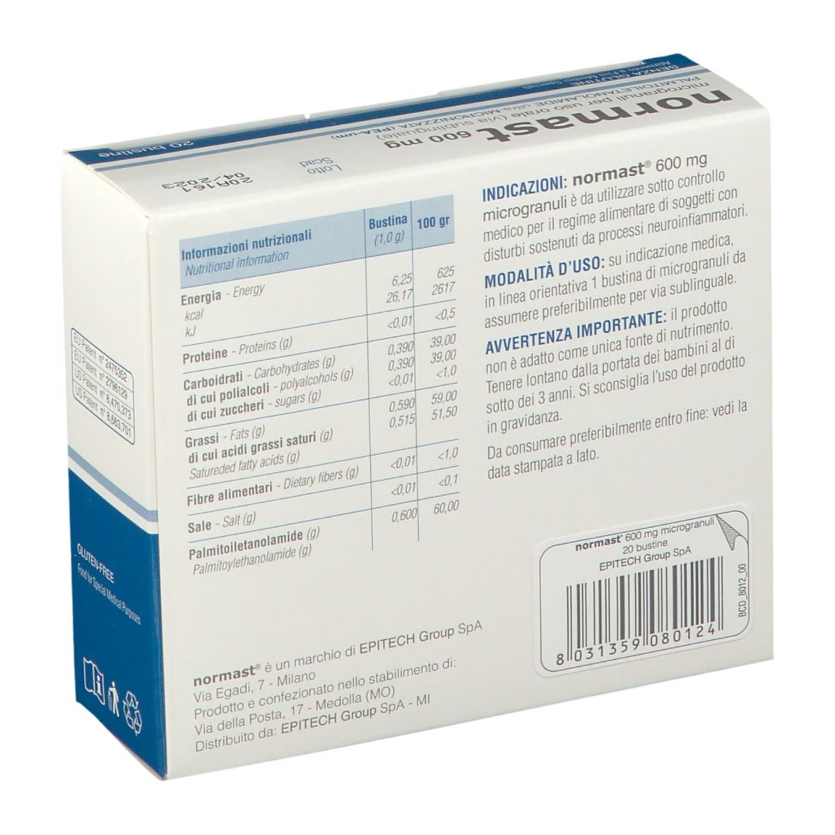 Normast® 600 Mg 20 Bustine