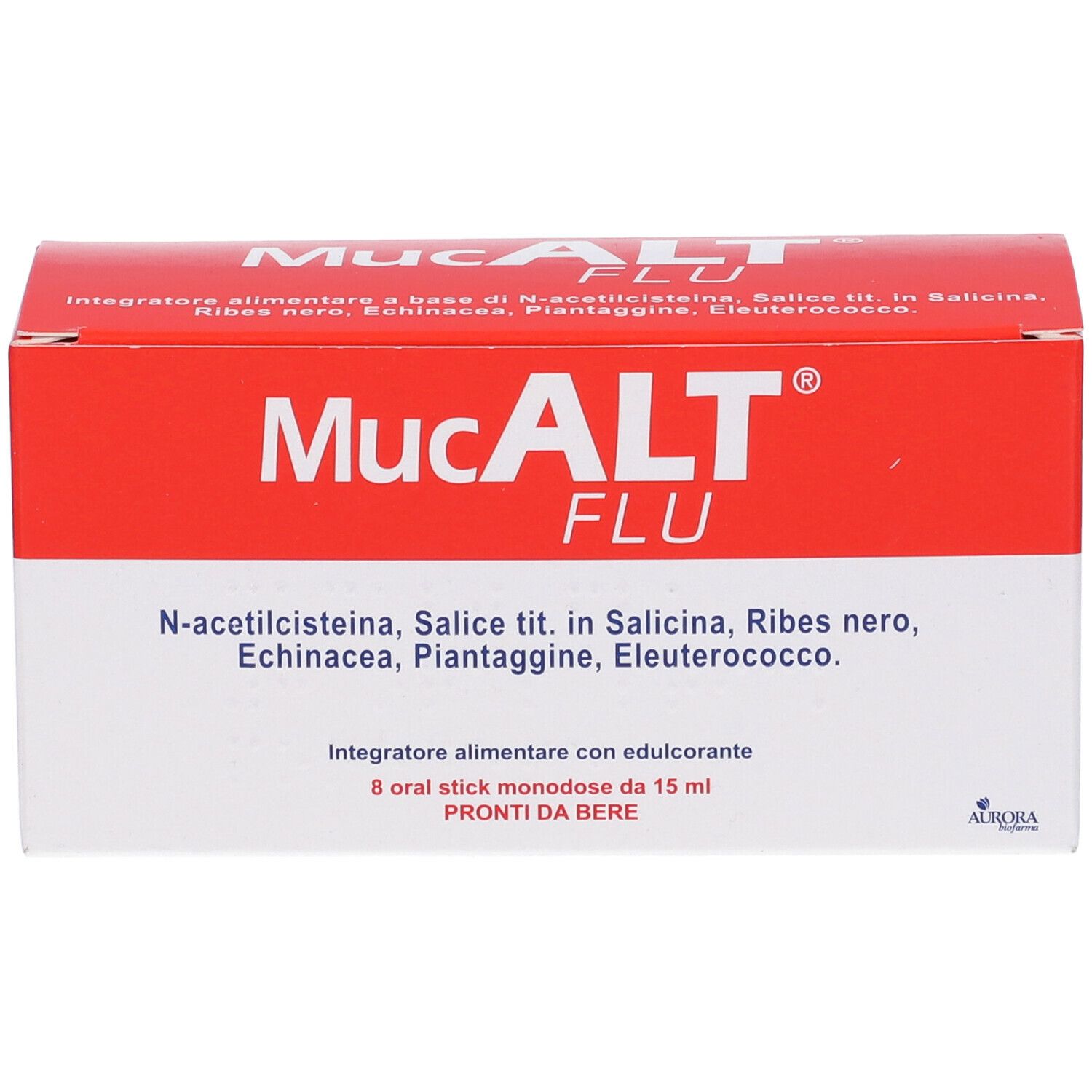 Mucalt Flu 8 Oral Stick Monodose
