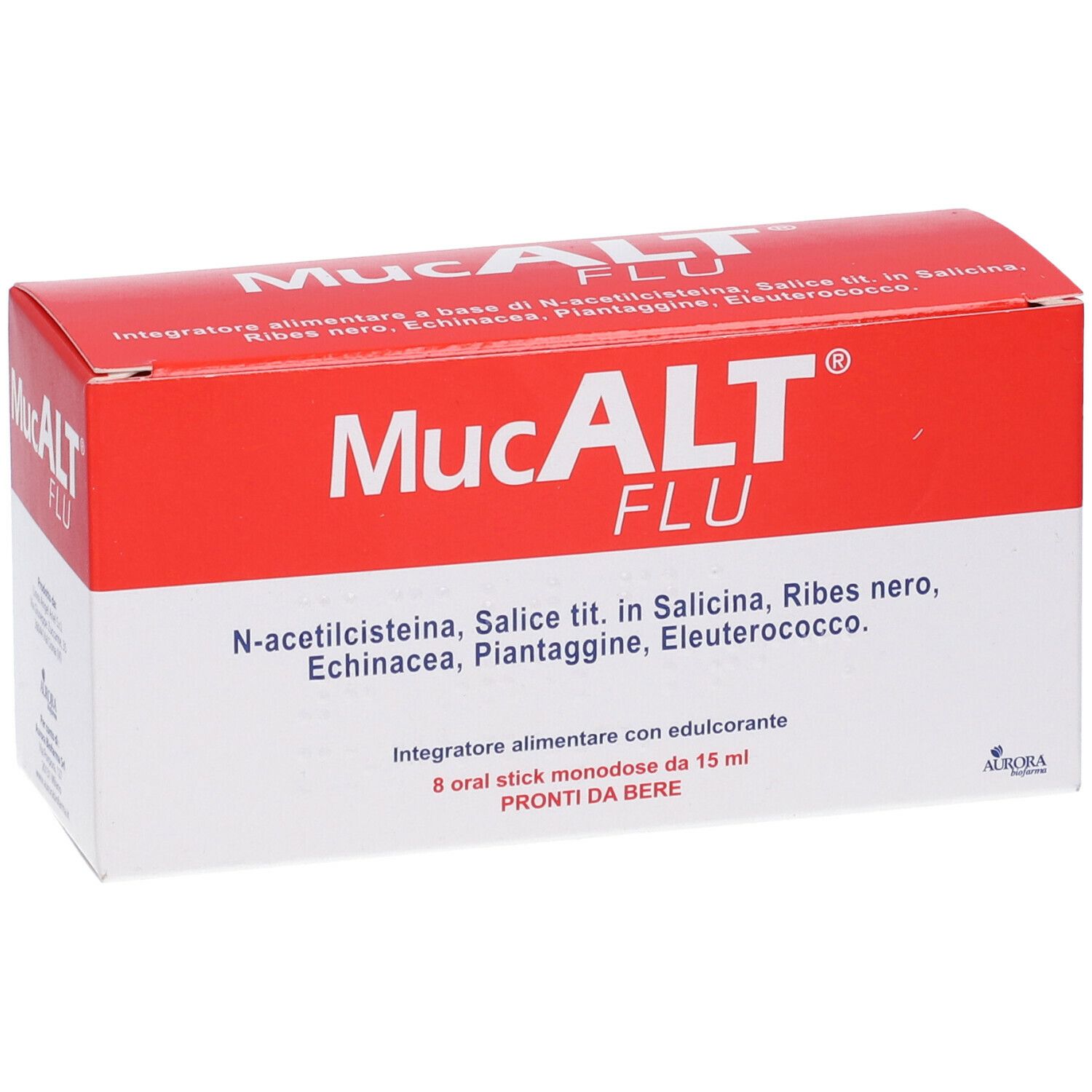 Mucalt Flu 8 Oral Stick Monodose