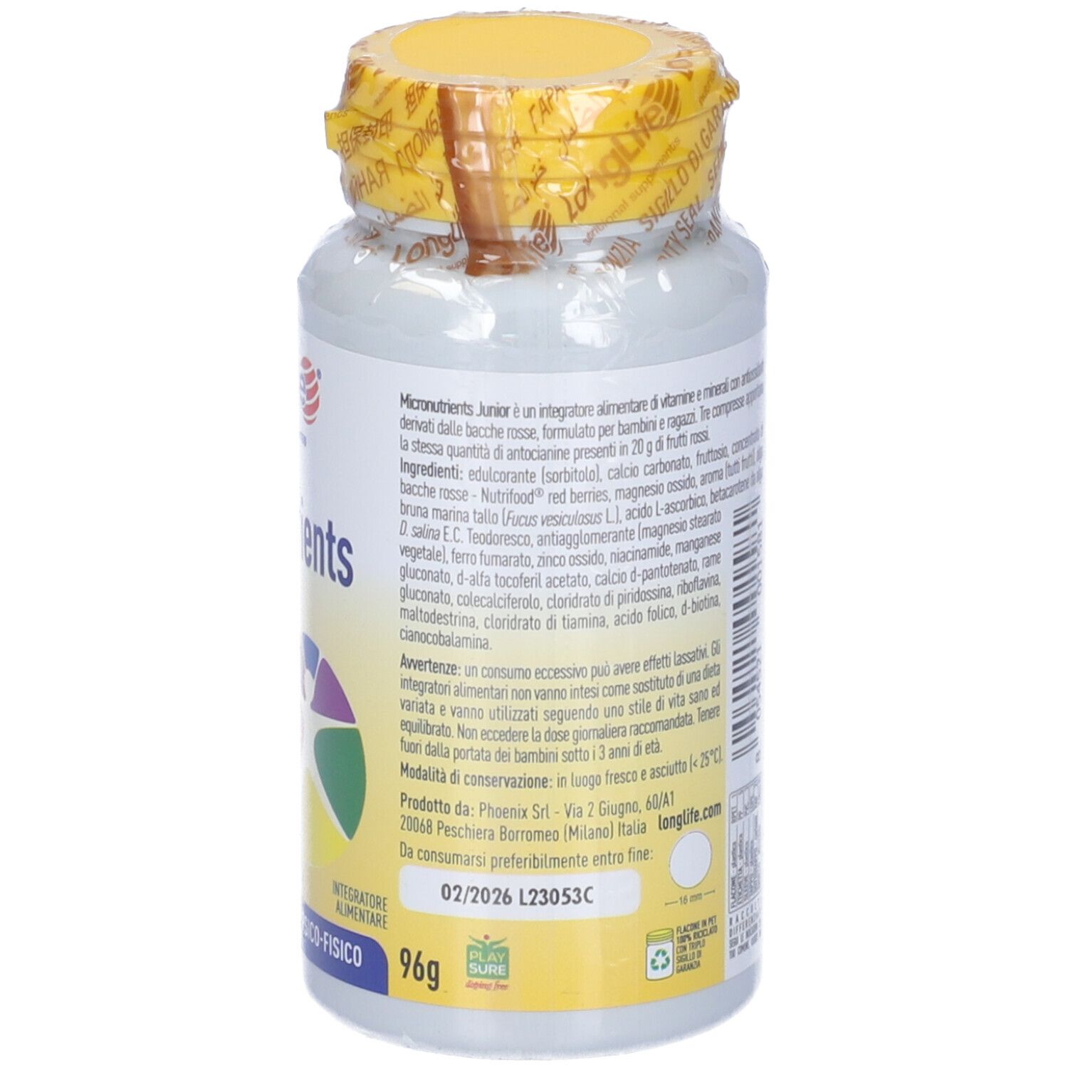 Longlife Micronutrients Junior 60 Tavolette