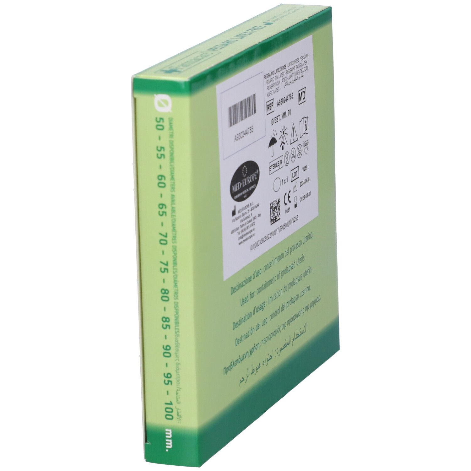 Pessario Latex Free Diametro 70Mm
