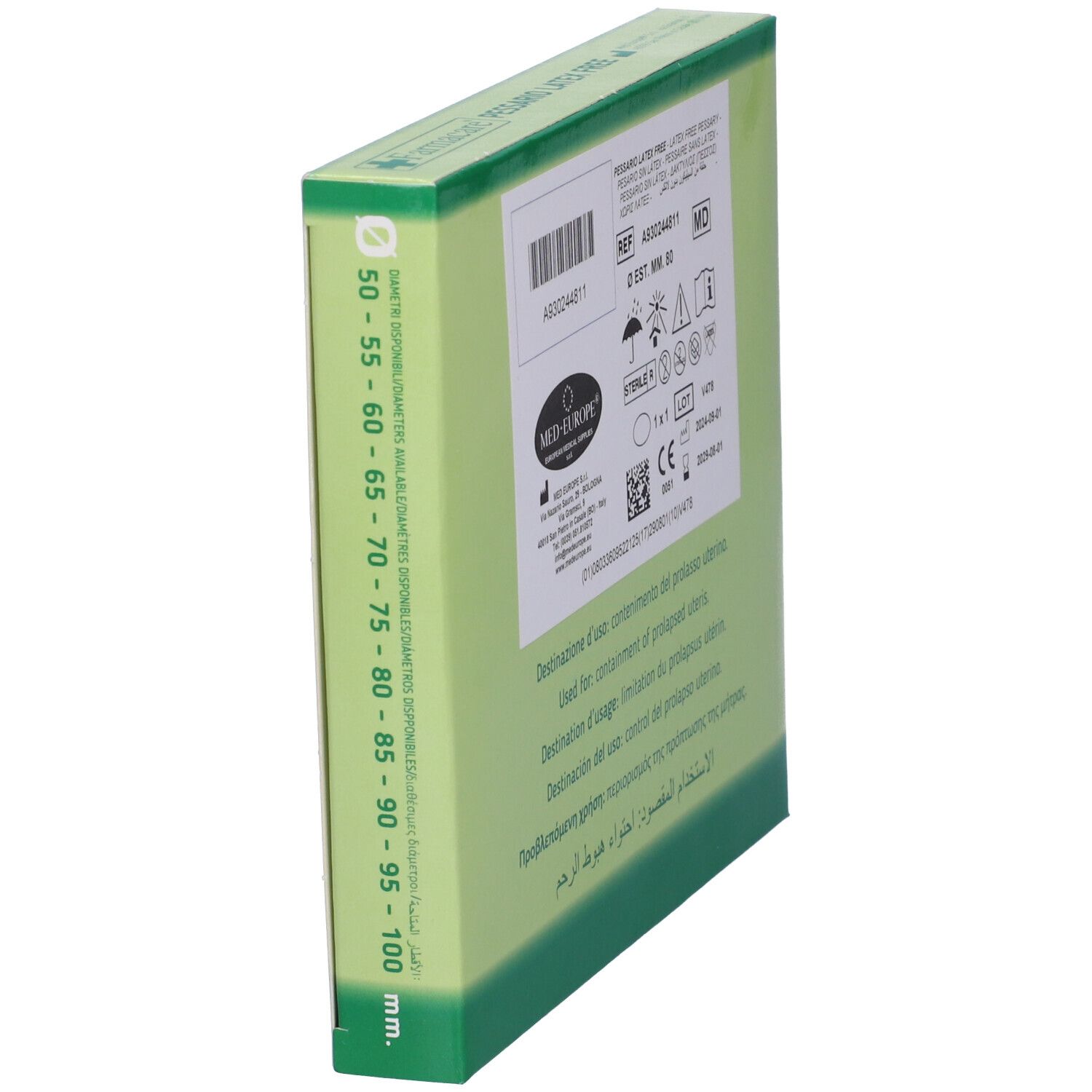 Pessario Latex Free Diametro 80Mm