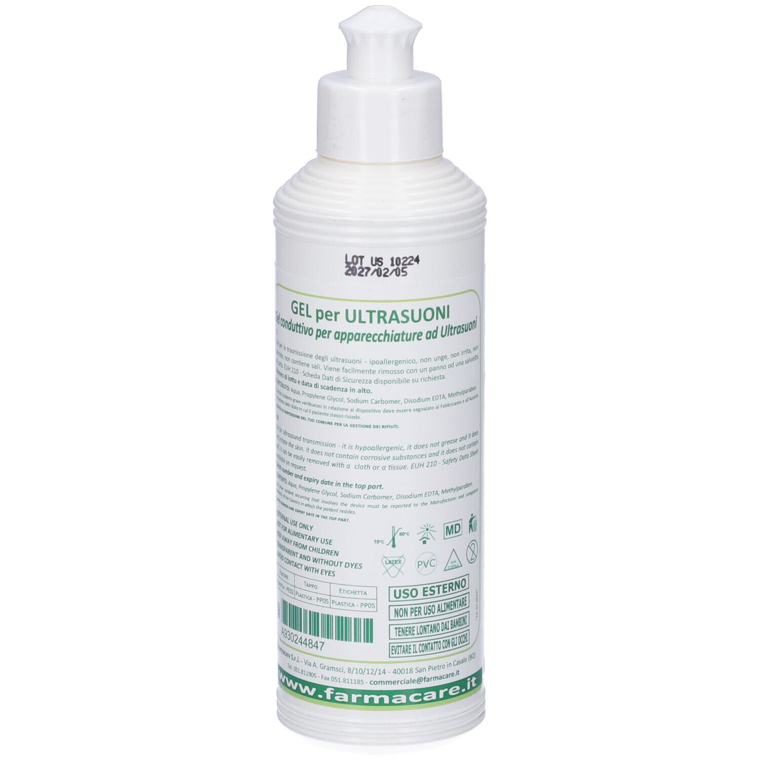 Gel Per Ultrasuoni 250 Ml