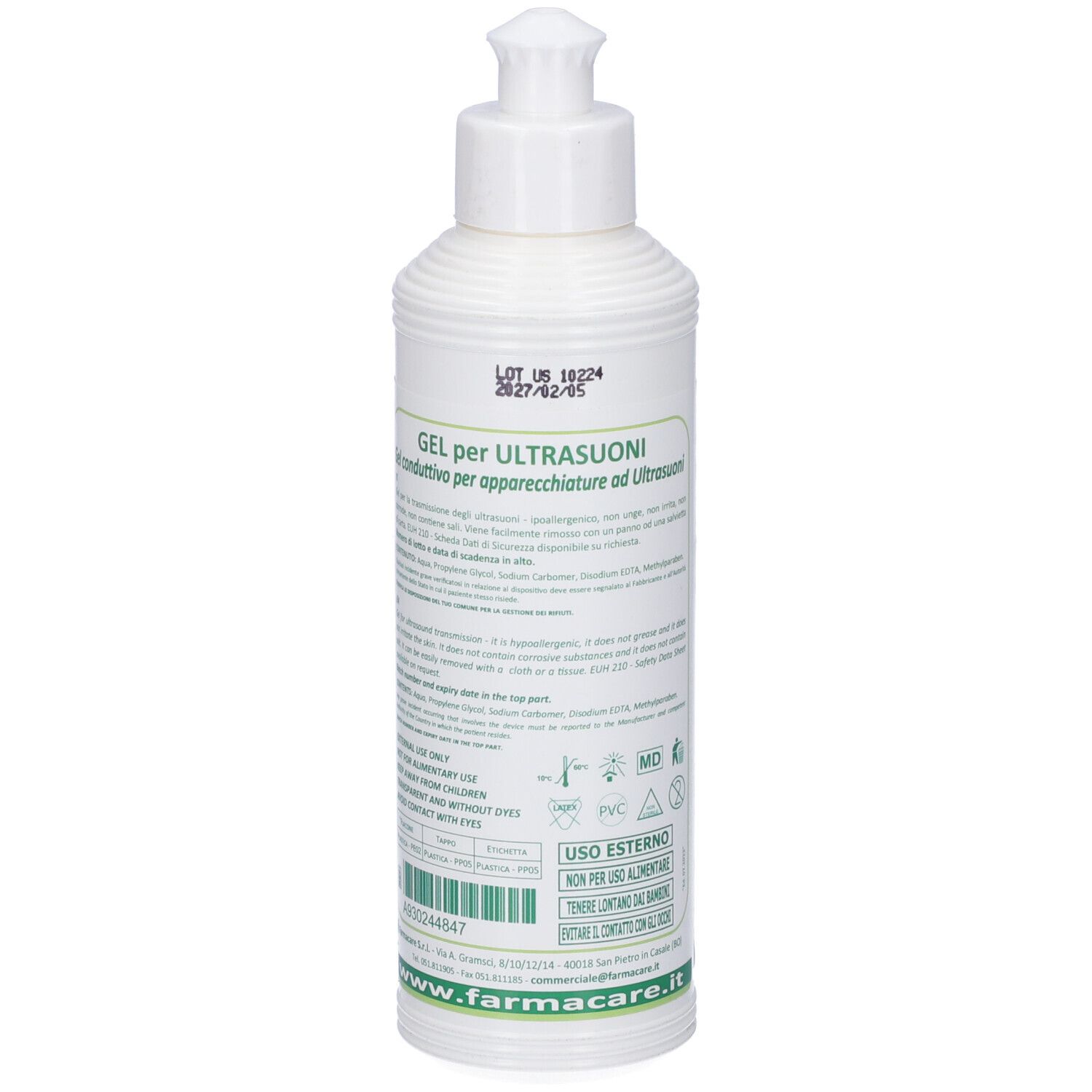 Gel Per Ultrasuoni 250 Ml