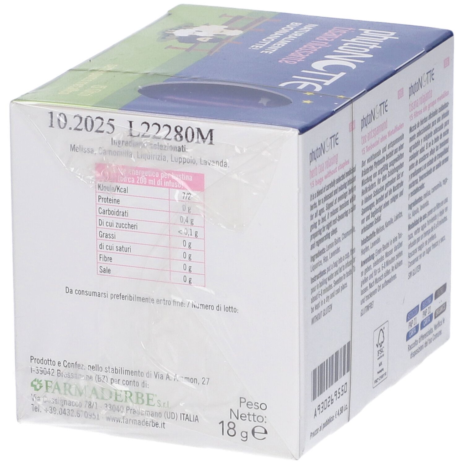 Phyto Notte Tisana Rilassante 15 Filtri Da 18 G