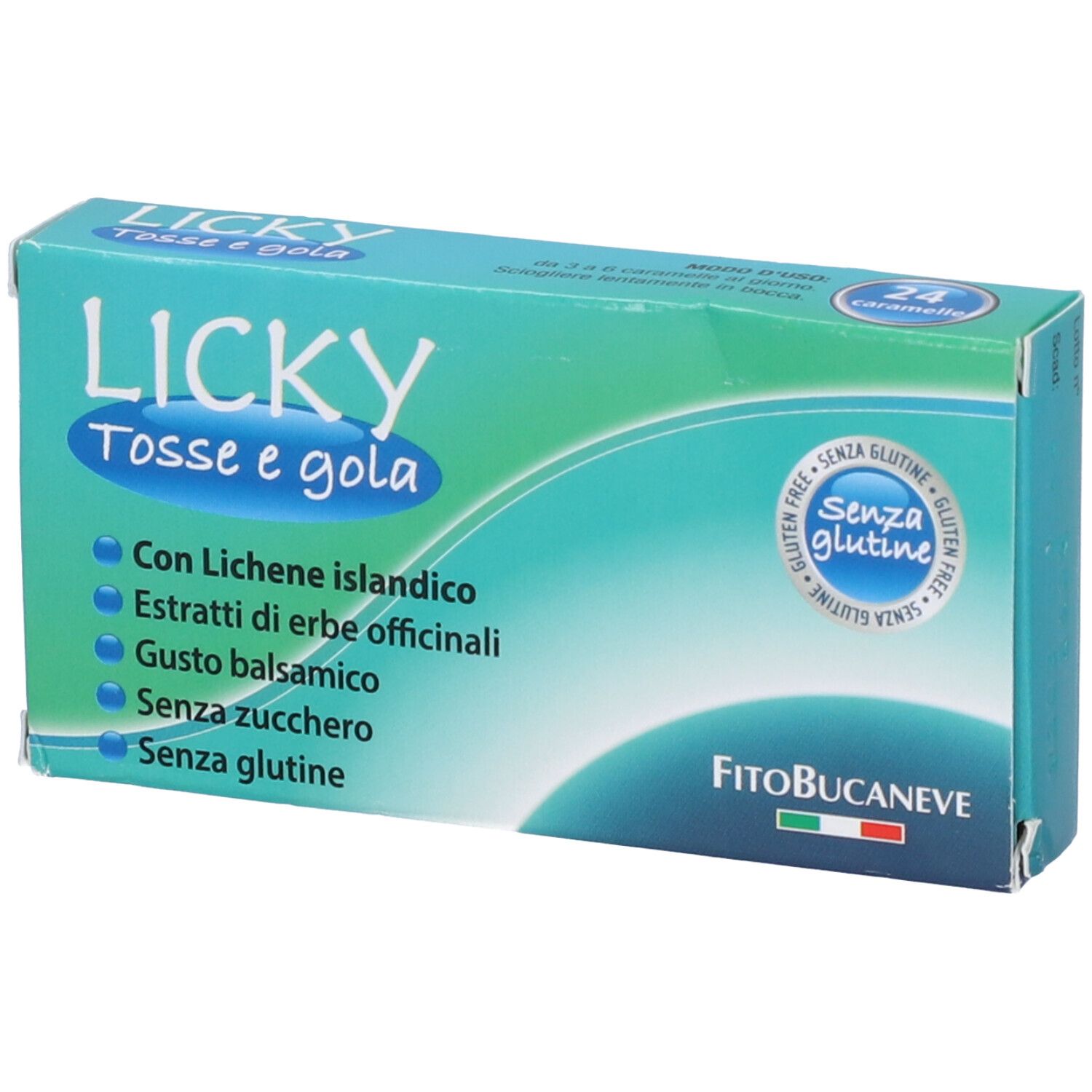 Tosse secca rimedi Licky caramelle bambini per tosse e gola fragola 70 g