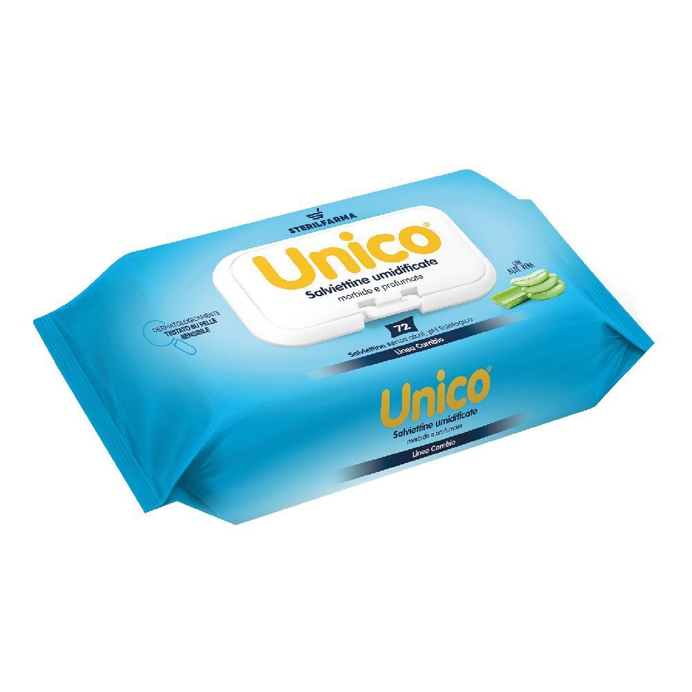 Unico Salviettine Umidificate Pop-Up 72 Pezzi