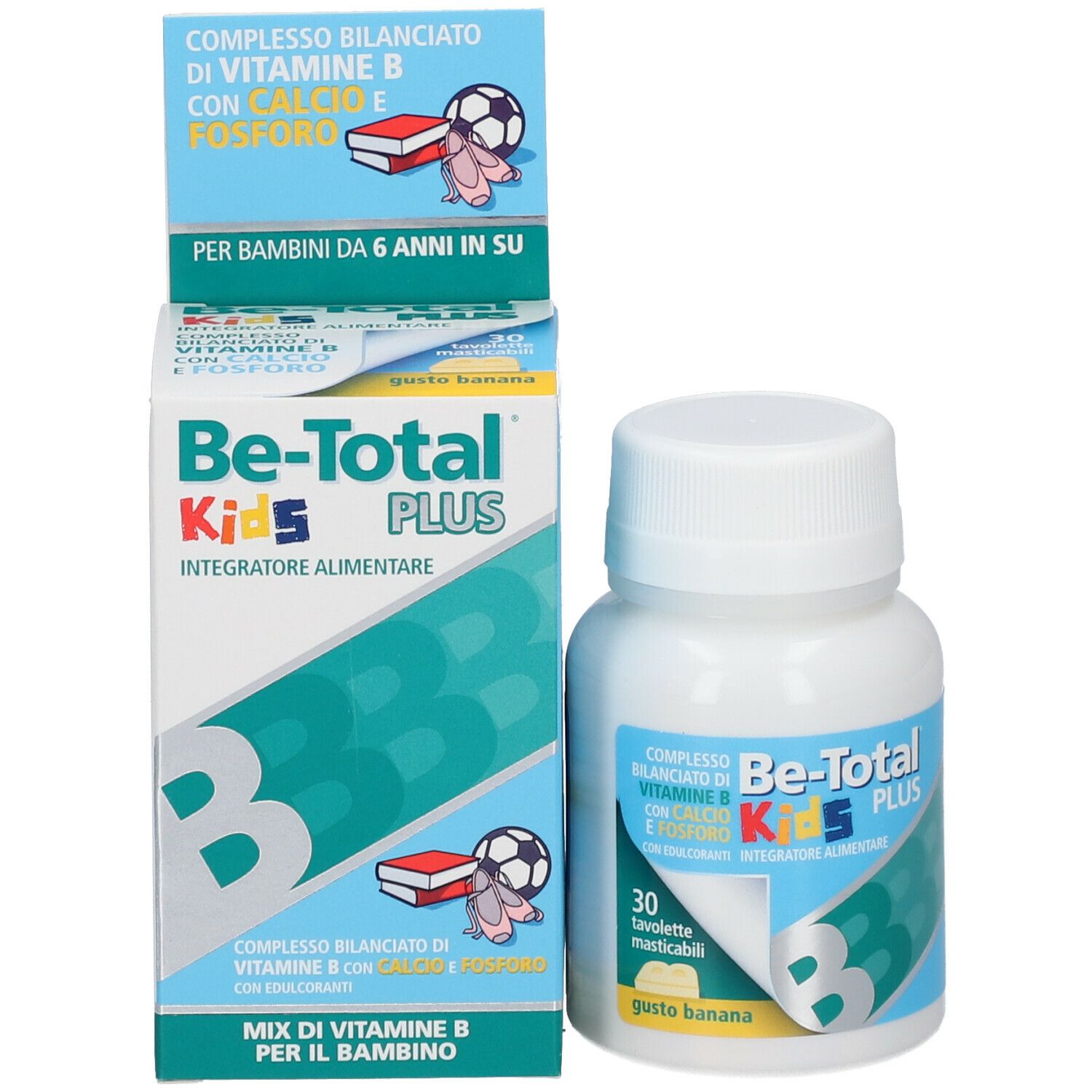 Betotal Plus Linea Bambini Kids Integratore con Vitamine B e Calcio 30  Compresse