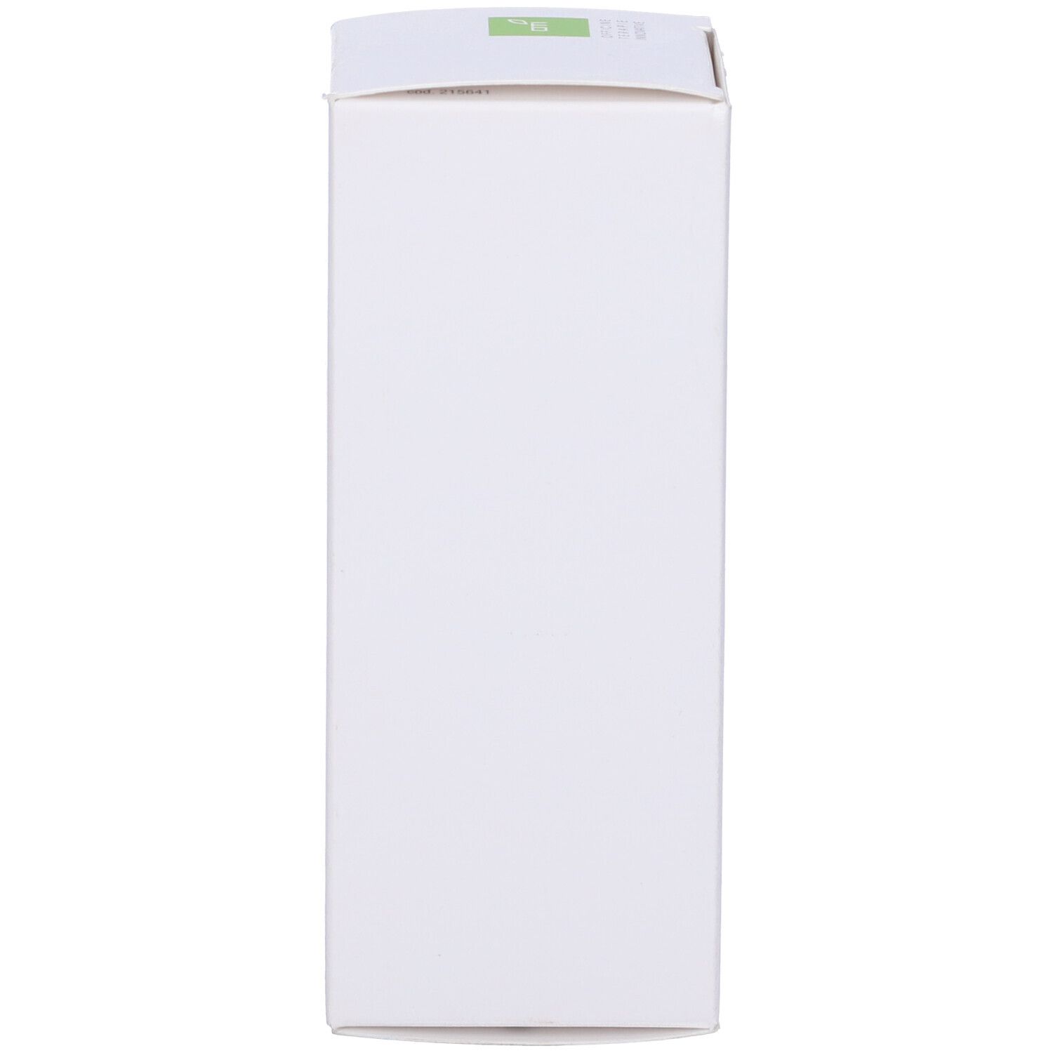 Confezione bianca del prodotto. Parte anteriore. Nessun testo.