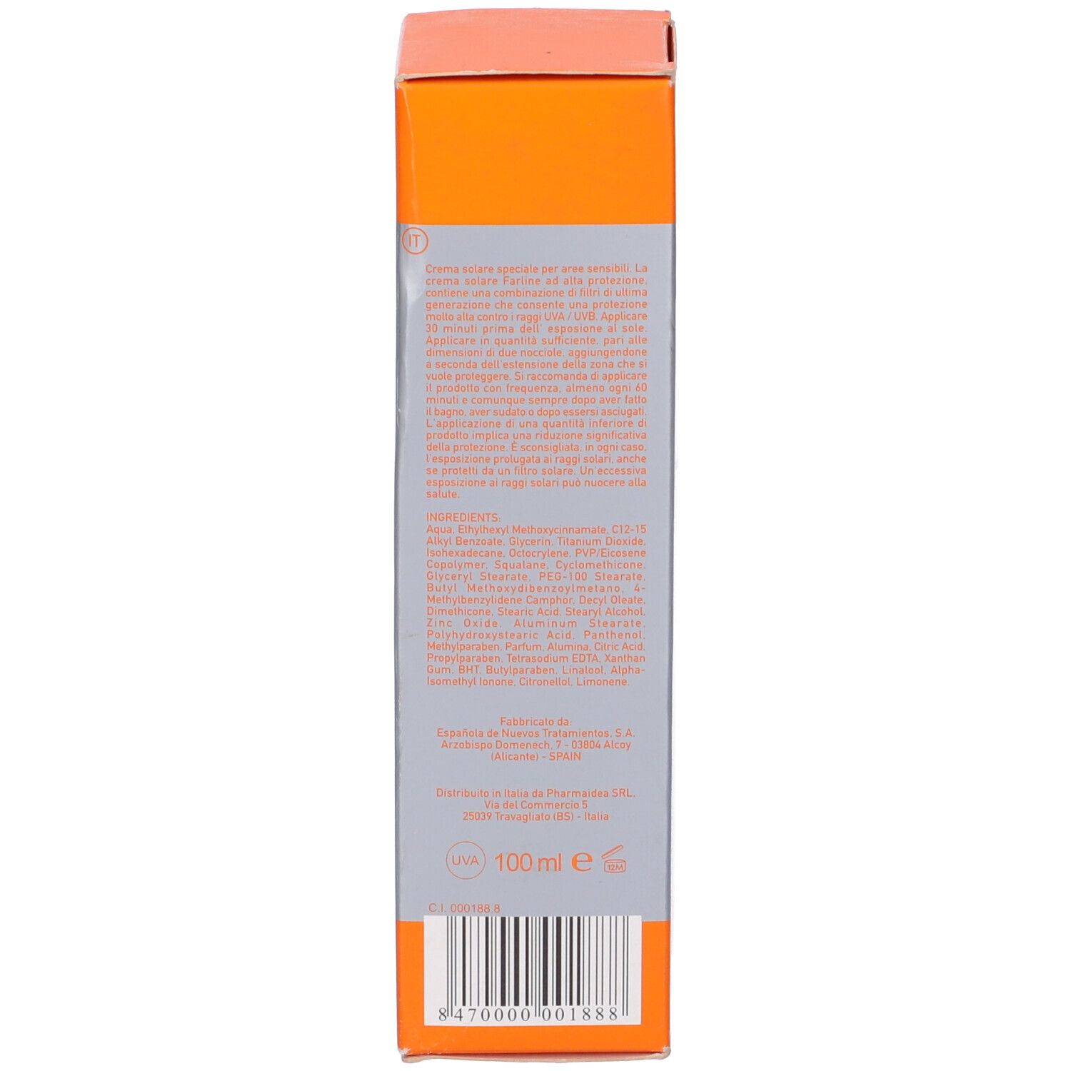 Farline Cr Zon Sen Spf50 100