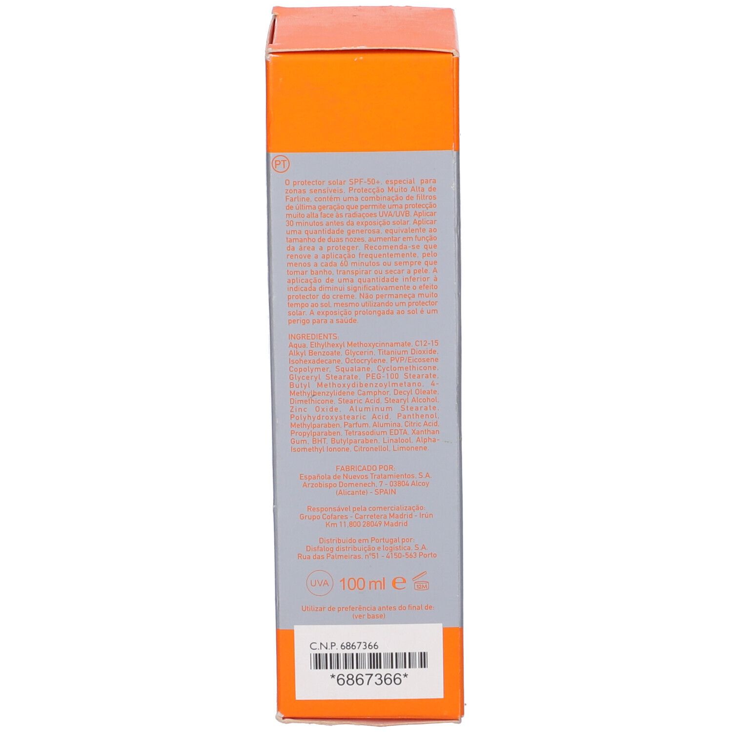 Farline Cr Zon Sen Spf50 100