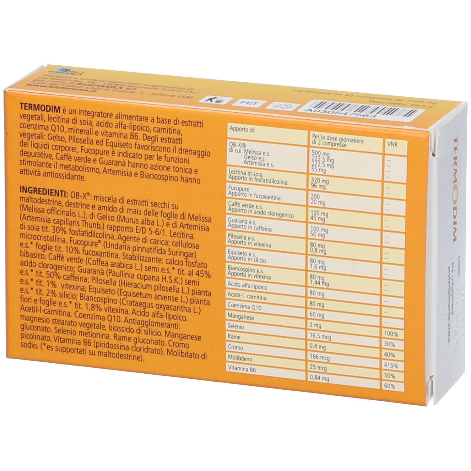 Biofarmex Termodim Compresse