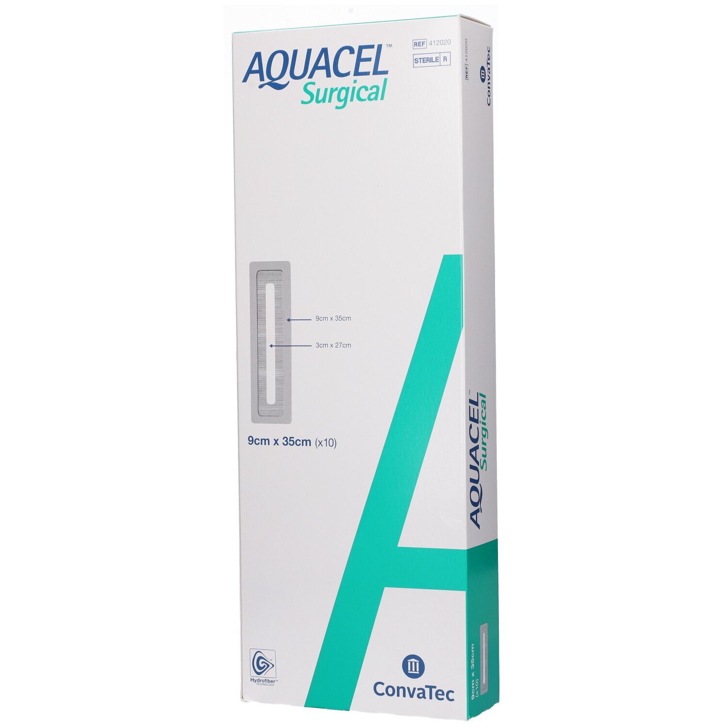 Convatec Aquacel Surgical Medicazione Sterile per Ferite Chirurgiche 9x35 cm 10 Pezzi