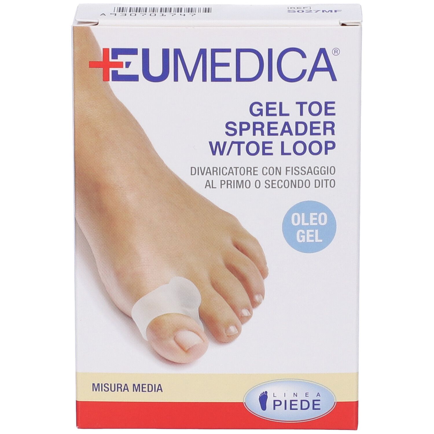 Divaricatore Gel Toe Spreader Con Anello Di Fissaggio Al Secondo Dito M
