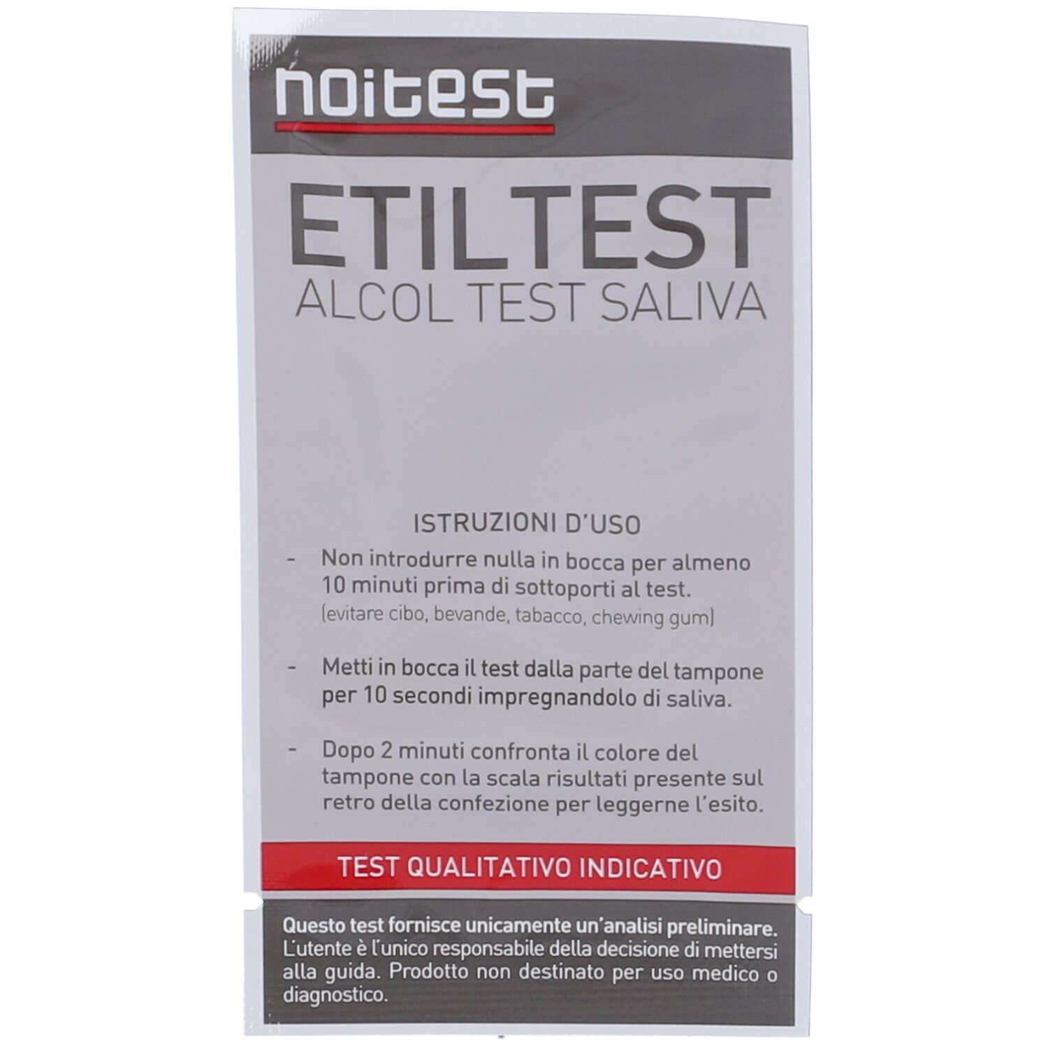 Etiltest Alcol Test Saliva 1 Pezzo
