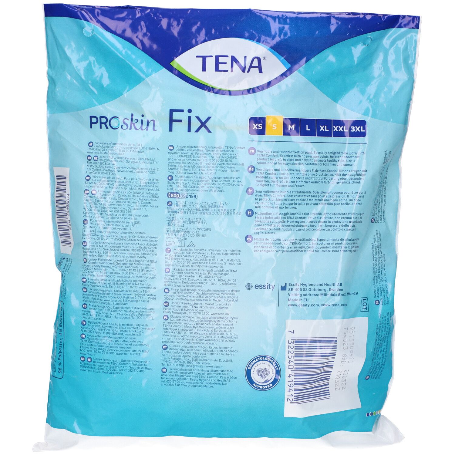 Mutandina A Rete Per Incontinenza Tenafix Elastica Small 5 Pezzi