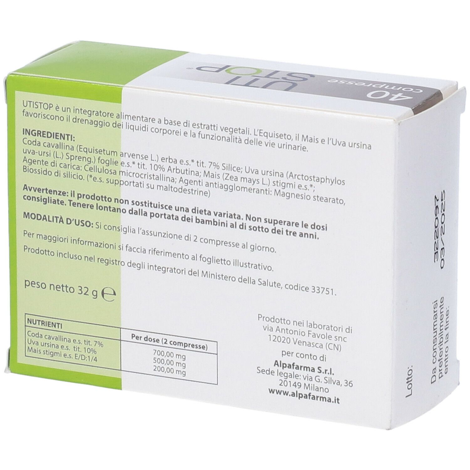 Utistop Integratore 40 Compresse