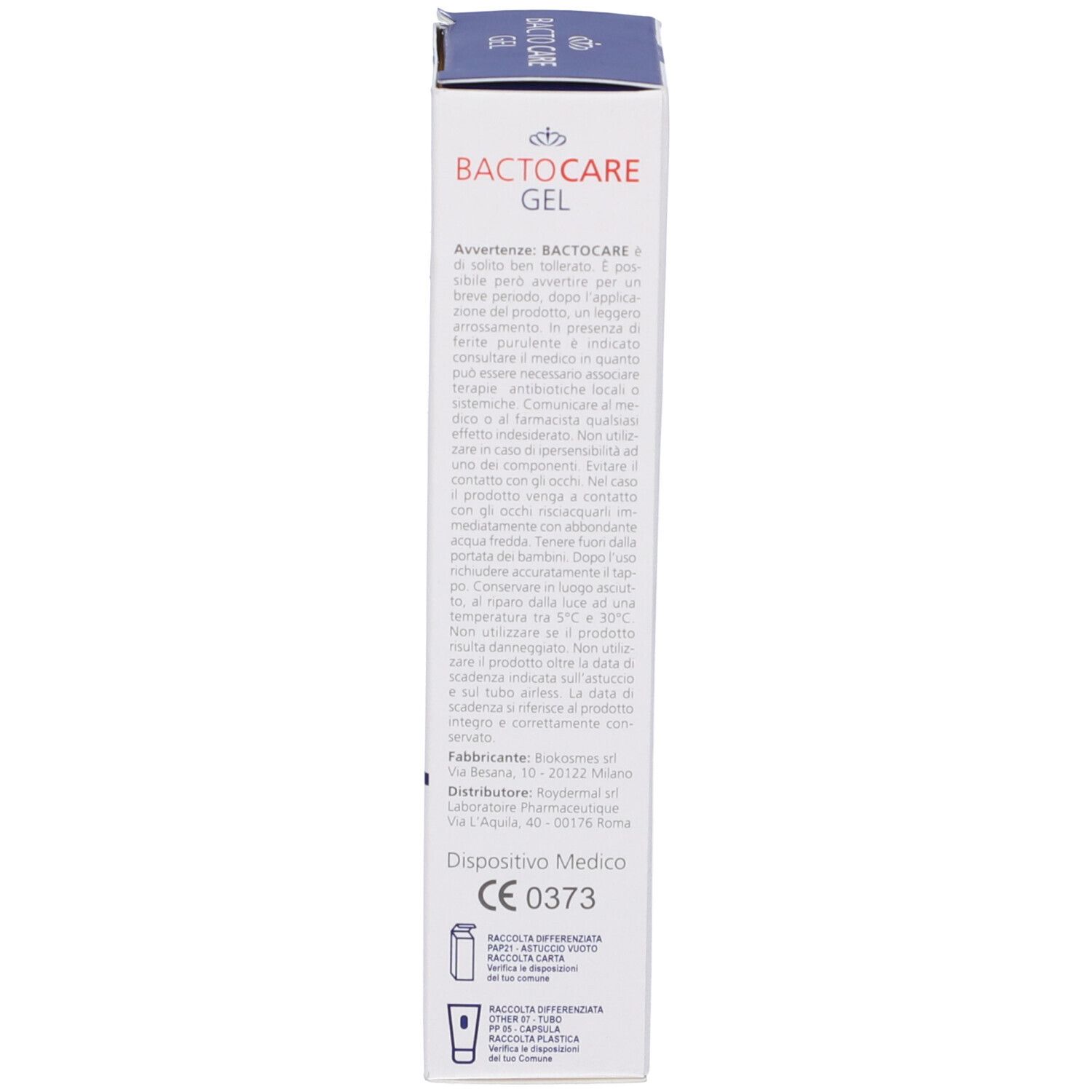 Gel Cicatrizzante Bactocare 30Ml