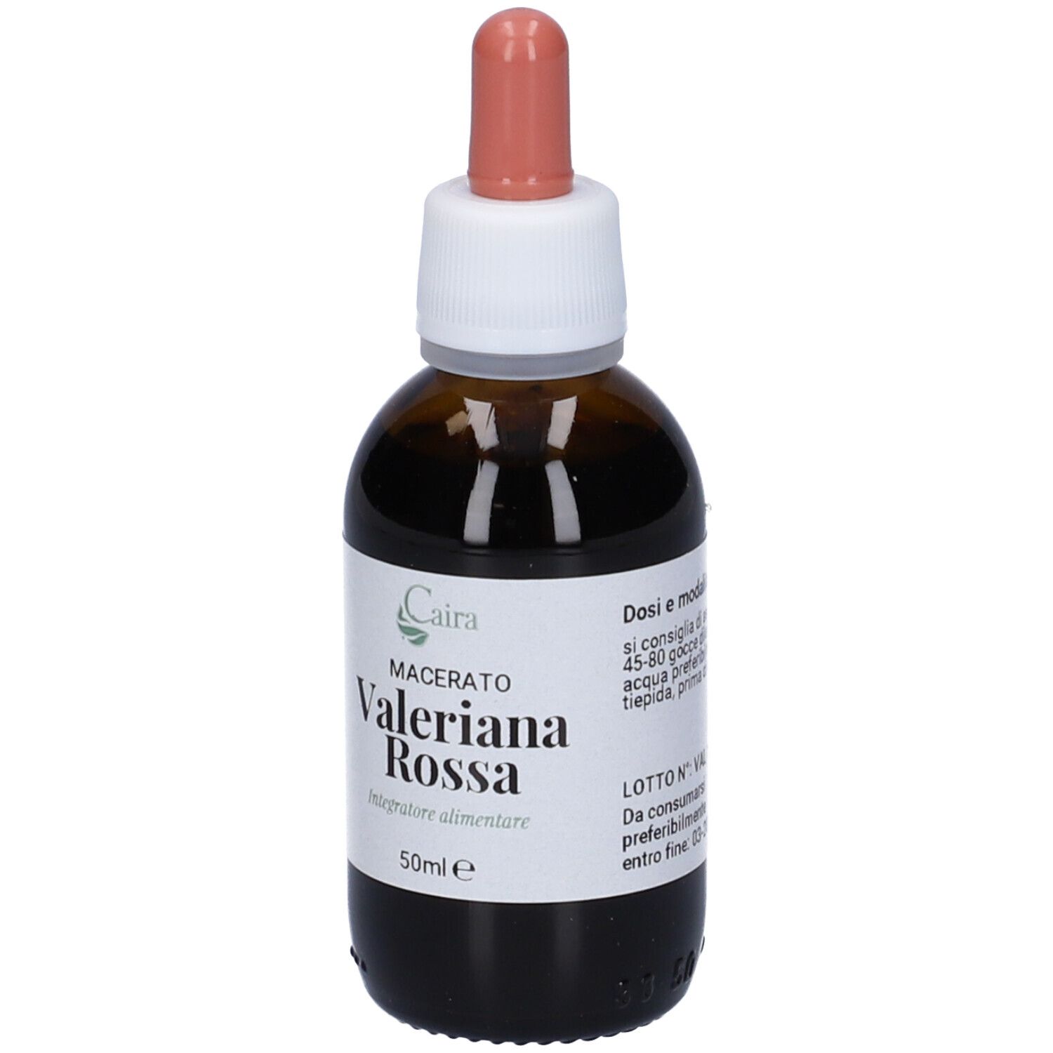Caira Valeriana Rossa Macerato Idroalcolico Bio Gocce 50 Ml