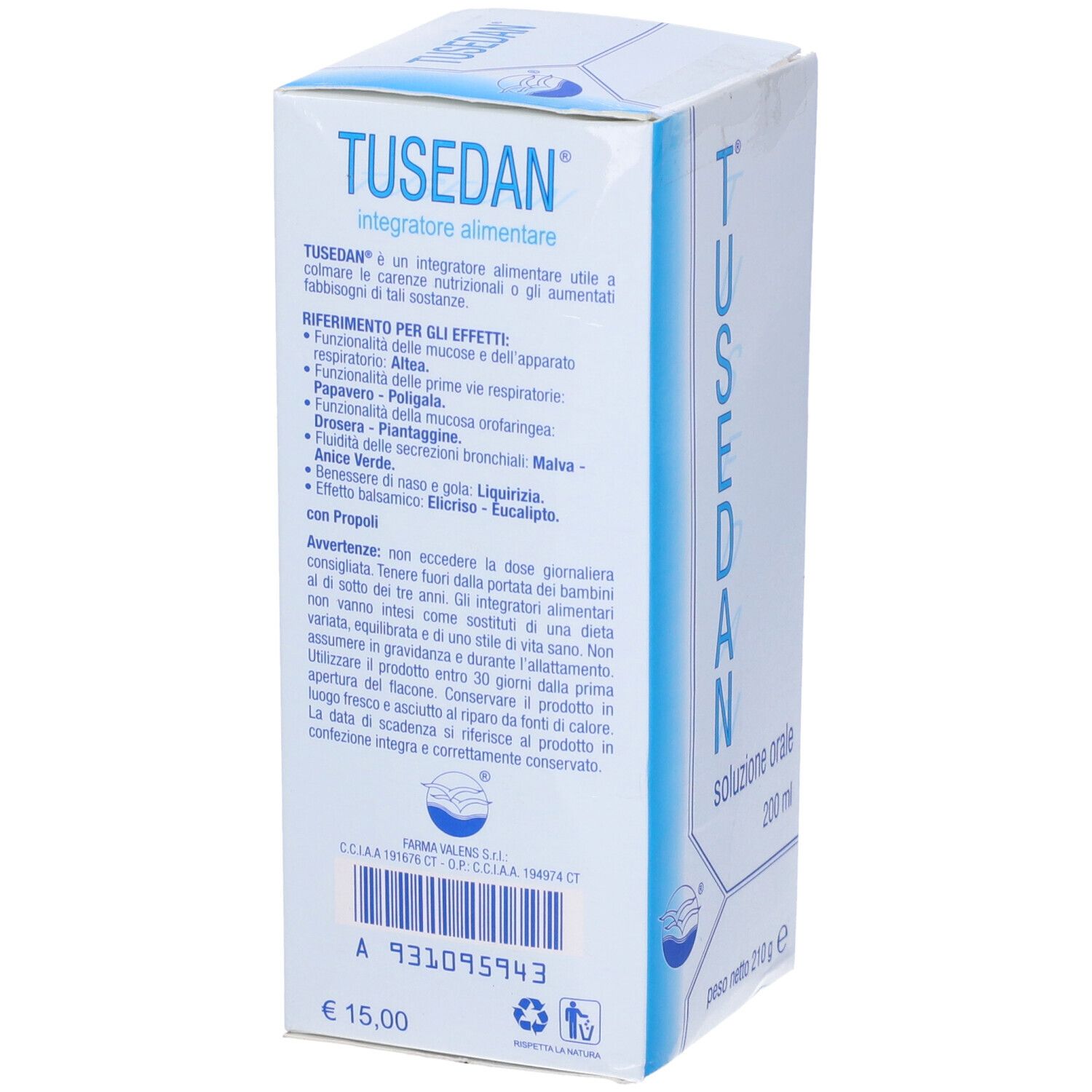 Tusedan Sciroppo 200 Ml