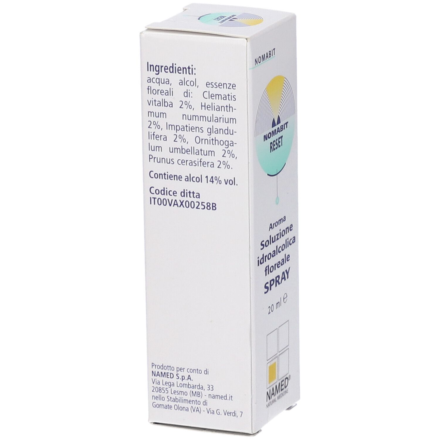 Nomabit Reset Spray Orale 20 Ml