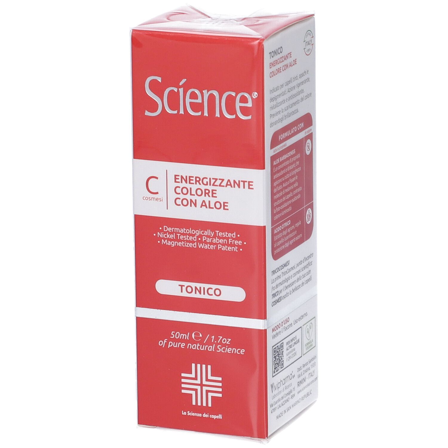 Science Hair Care Tonico Energizzante Colore con Aloe 50ml