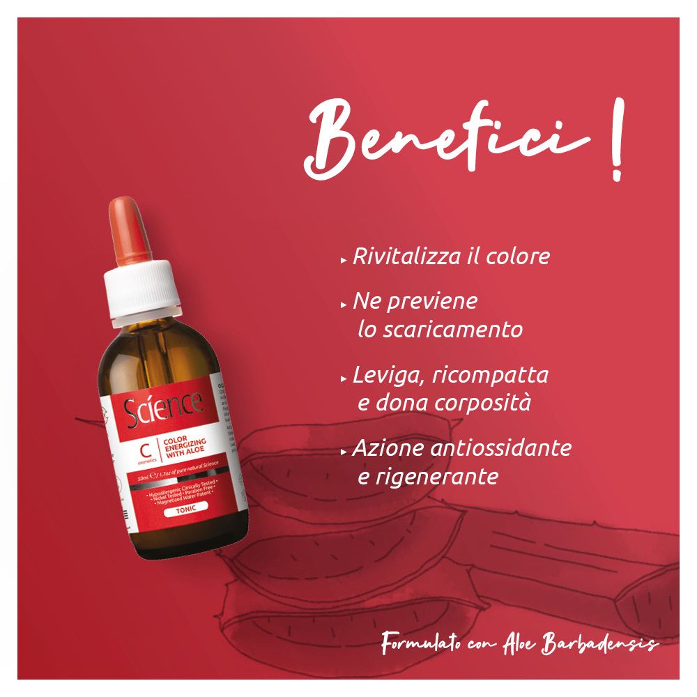 Science Hair Care Tonico Energizzante Colore con Aloe 50ml