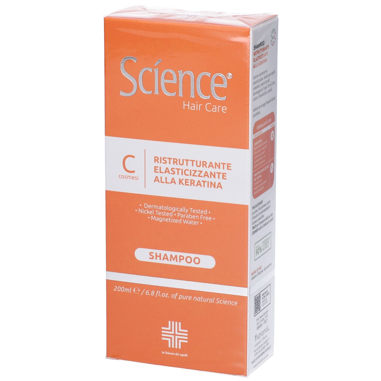 Science Hair Care Shampoo Ristrutturante alla Keratina 200ml