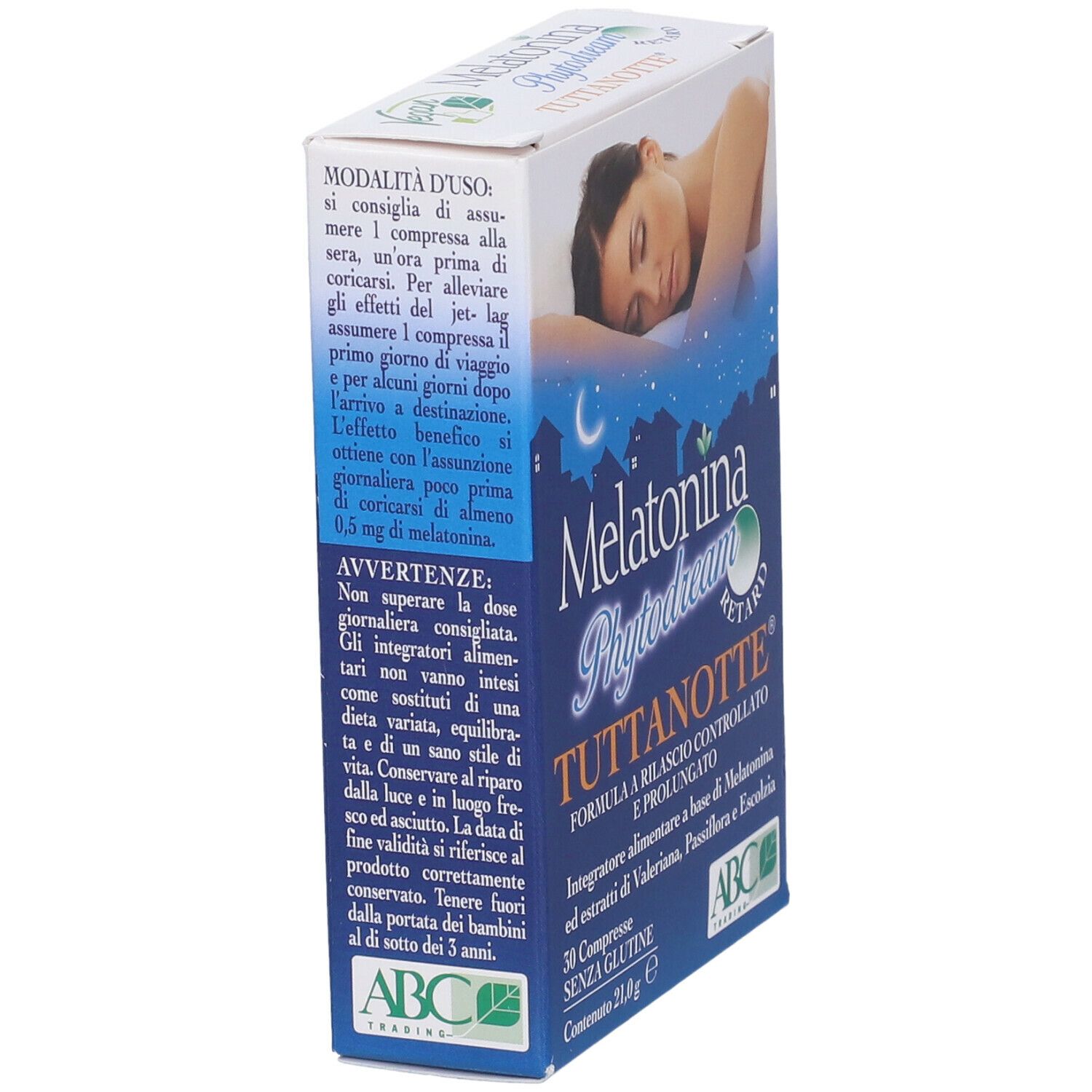 ABC Trading Melatonina Phytodream Tuttanotte Retard Compresse