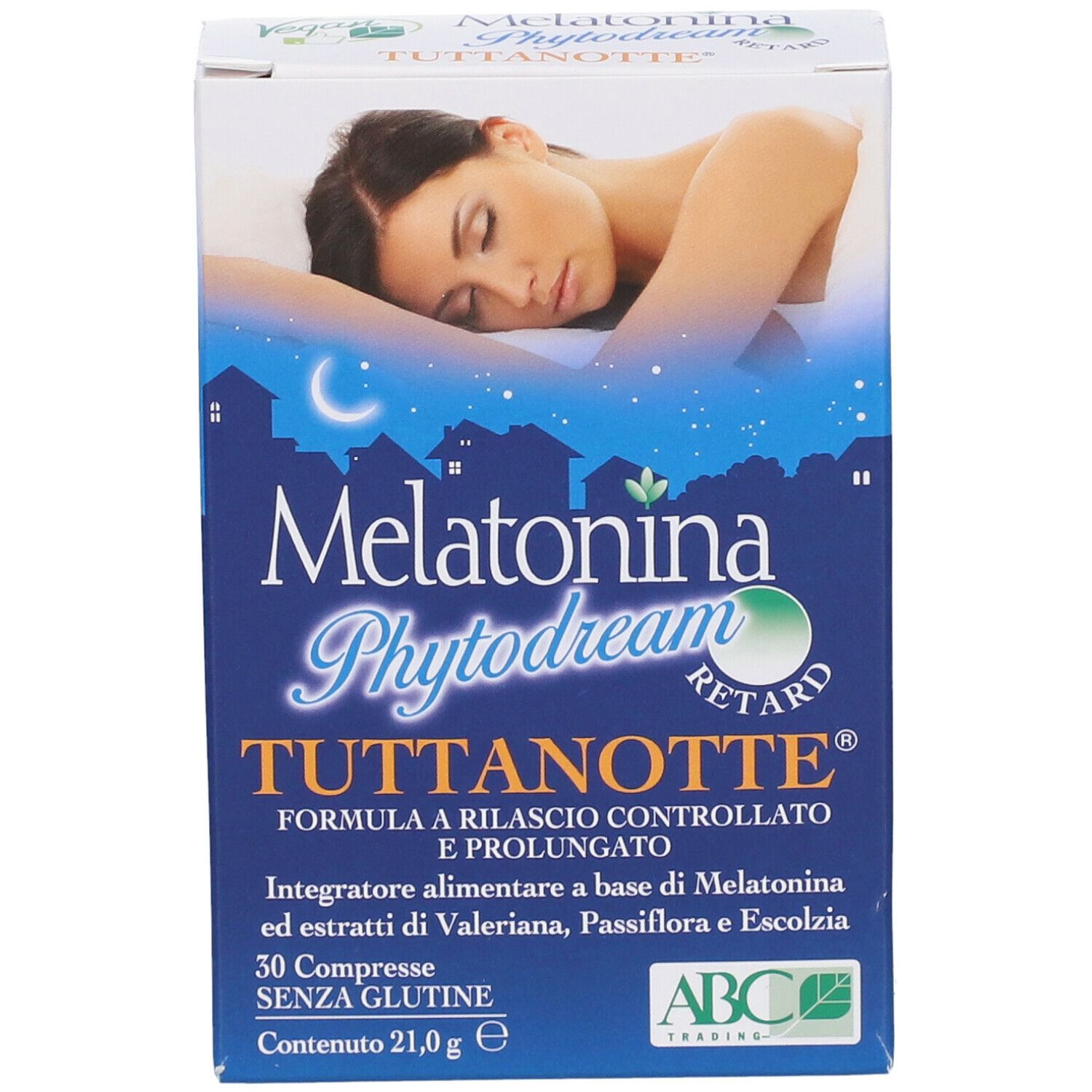 ABC Trading Melatonina Phytodream Tuttanotte Retard Compresse