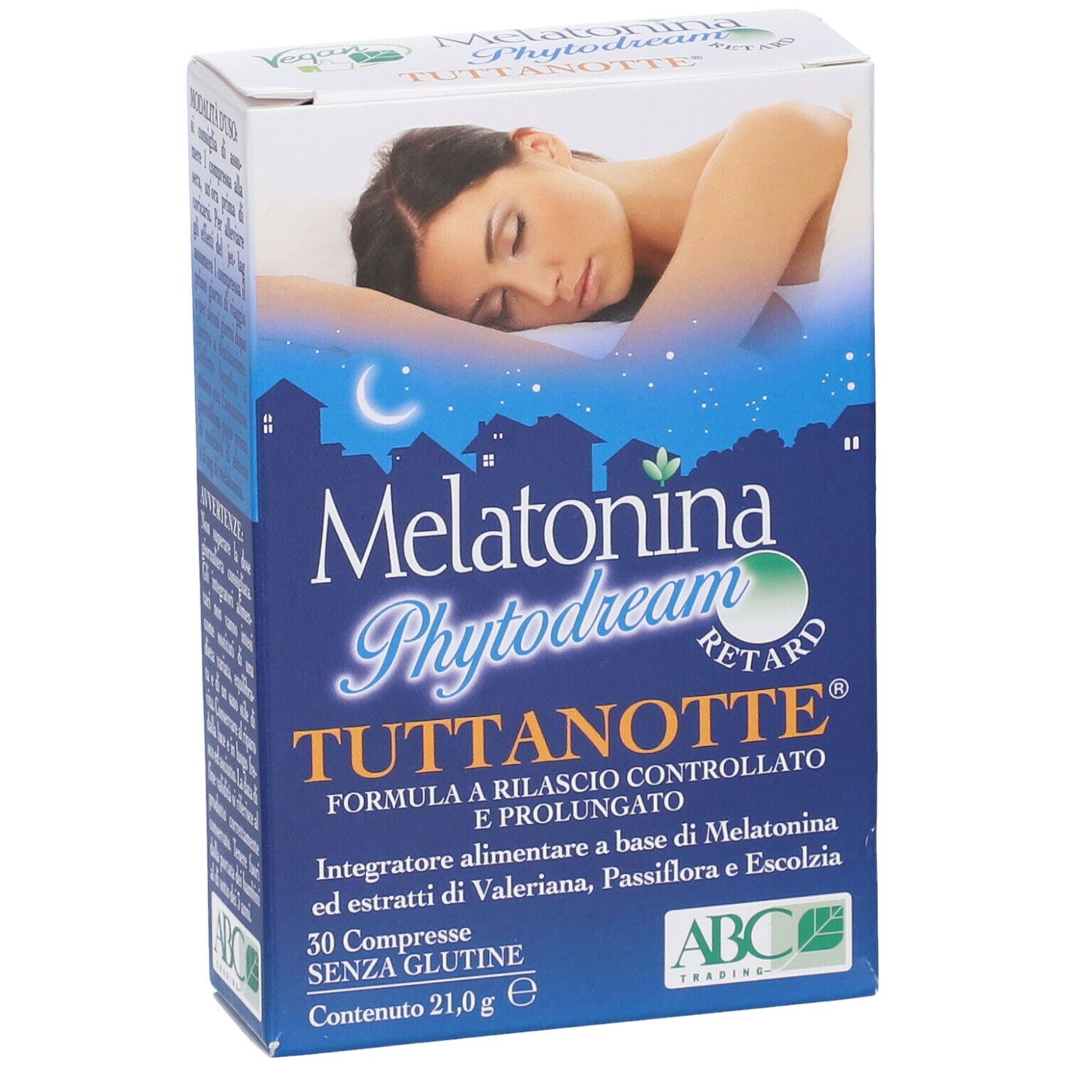 ABC Trading Melatonina Phytodream Tuttanotte Retard Compresse