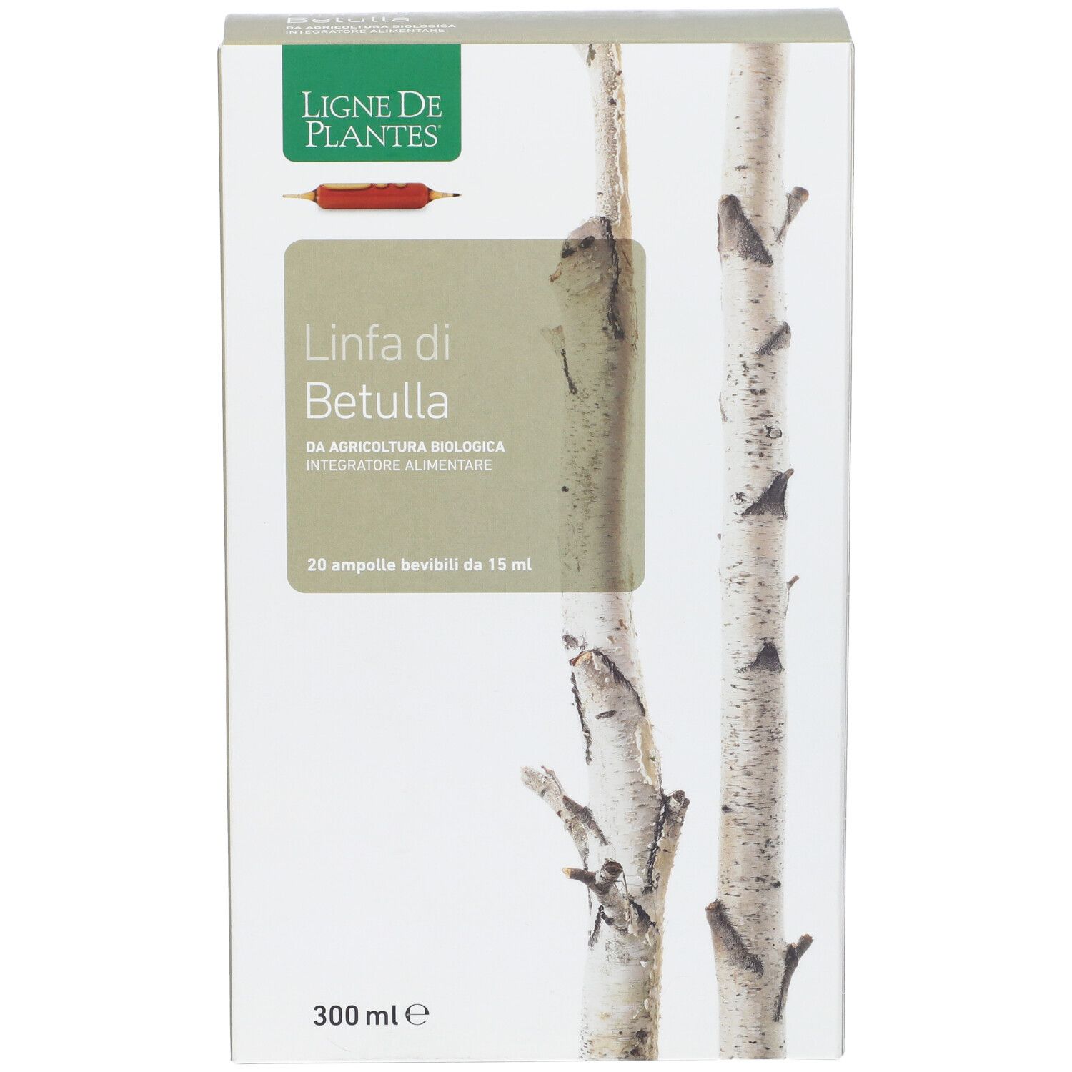 Linfa Di Betulla Biologico 20 Ampolle Bevibili Da 15 Ml