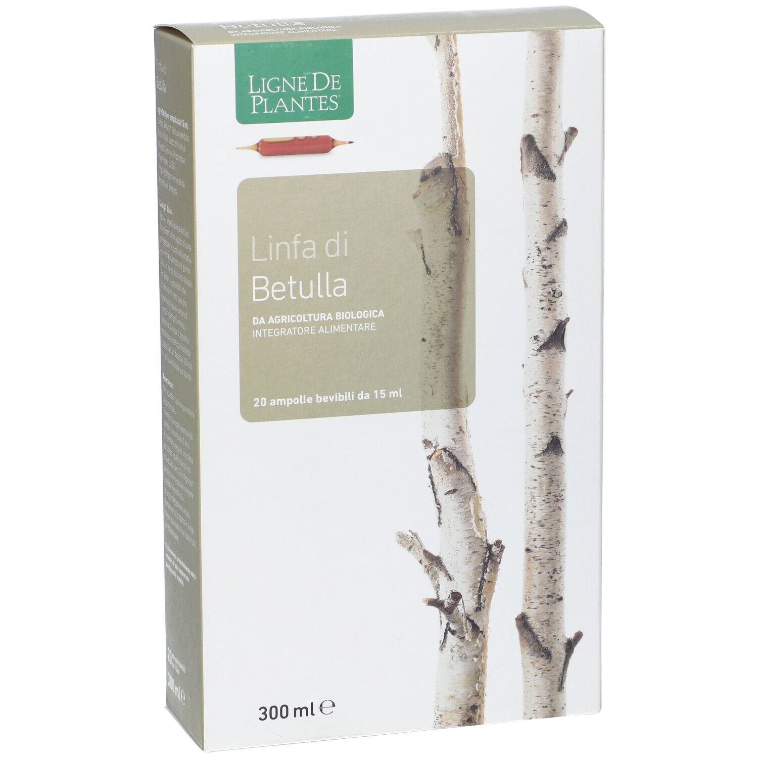 Linfa Di Betulla Biologico 20 Ampolle Bevibili Da 15 Ml
