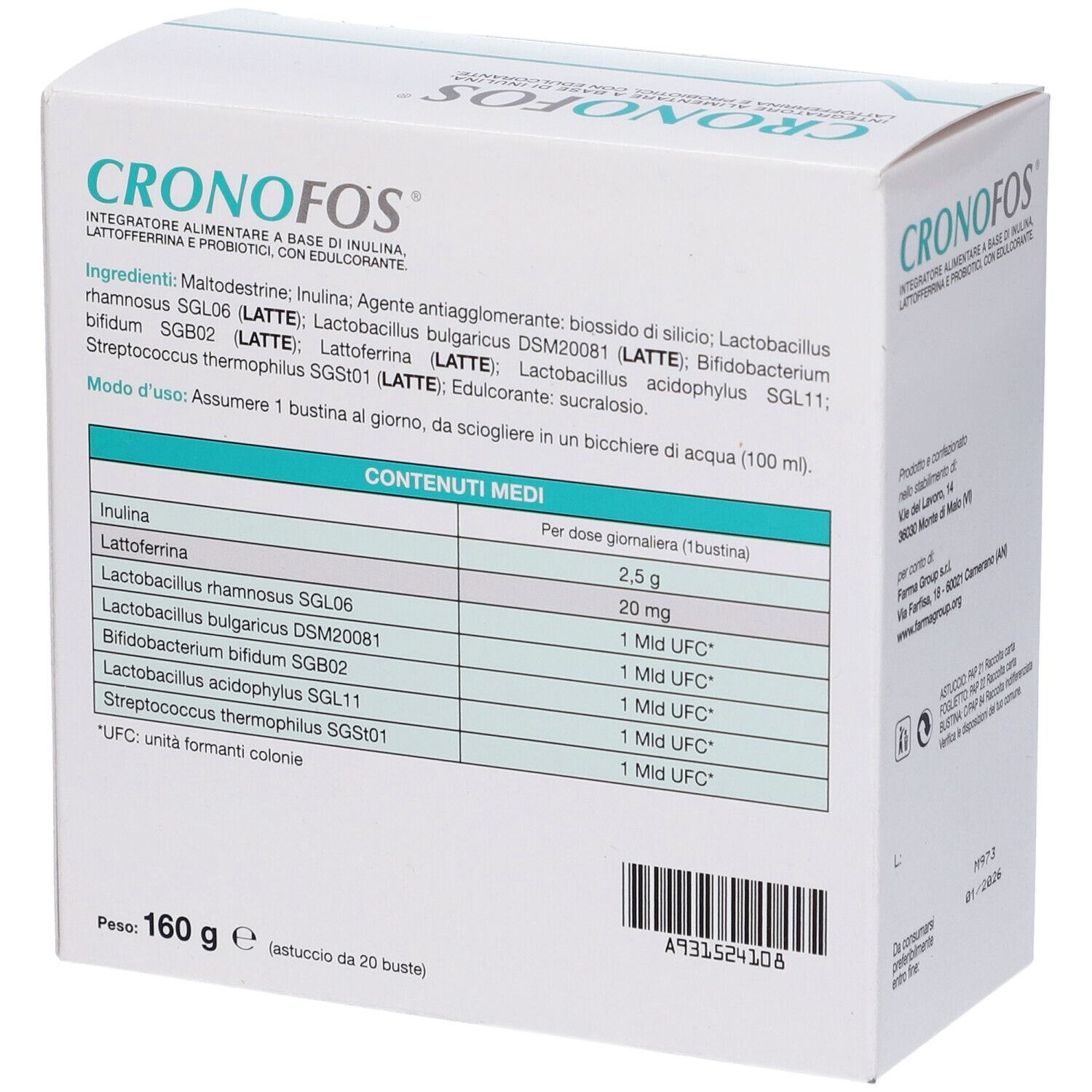 Cronofos 20 Bustine