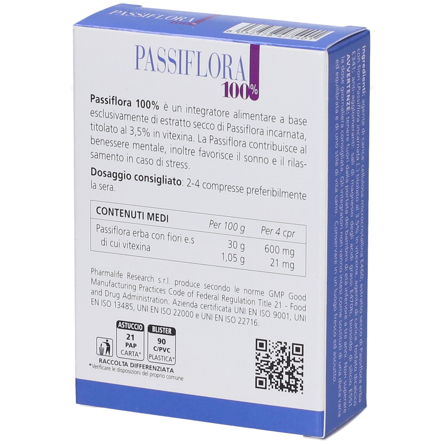 Passiflora 100% 60 Compresse