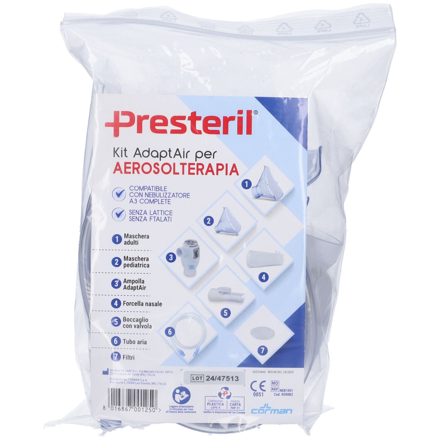 MediPresteril Kit AdaptAir per Aerosol A3 Complete